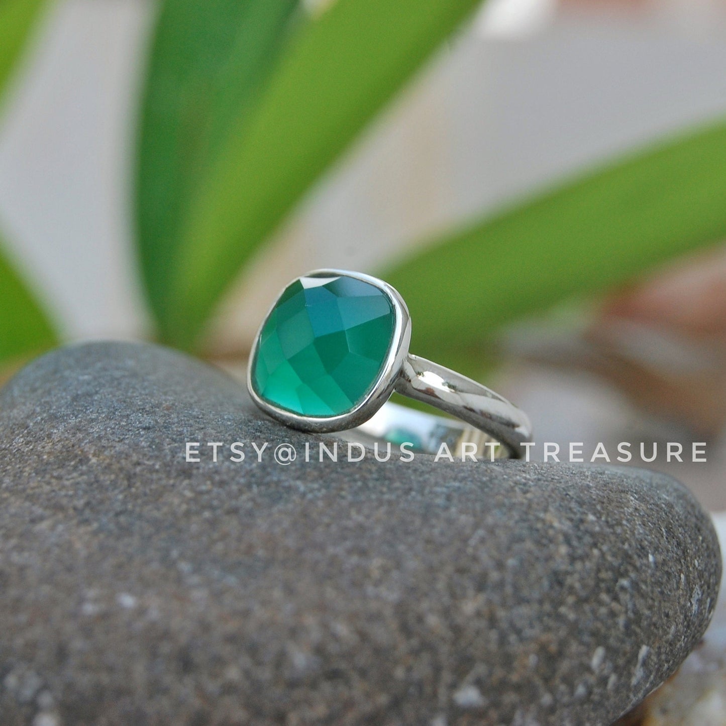 Green Onyx Ring