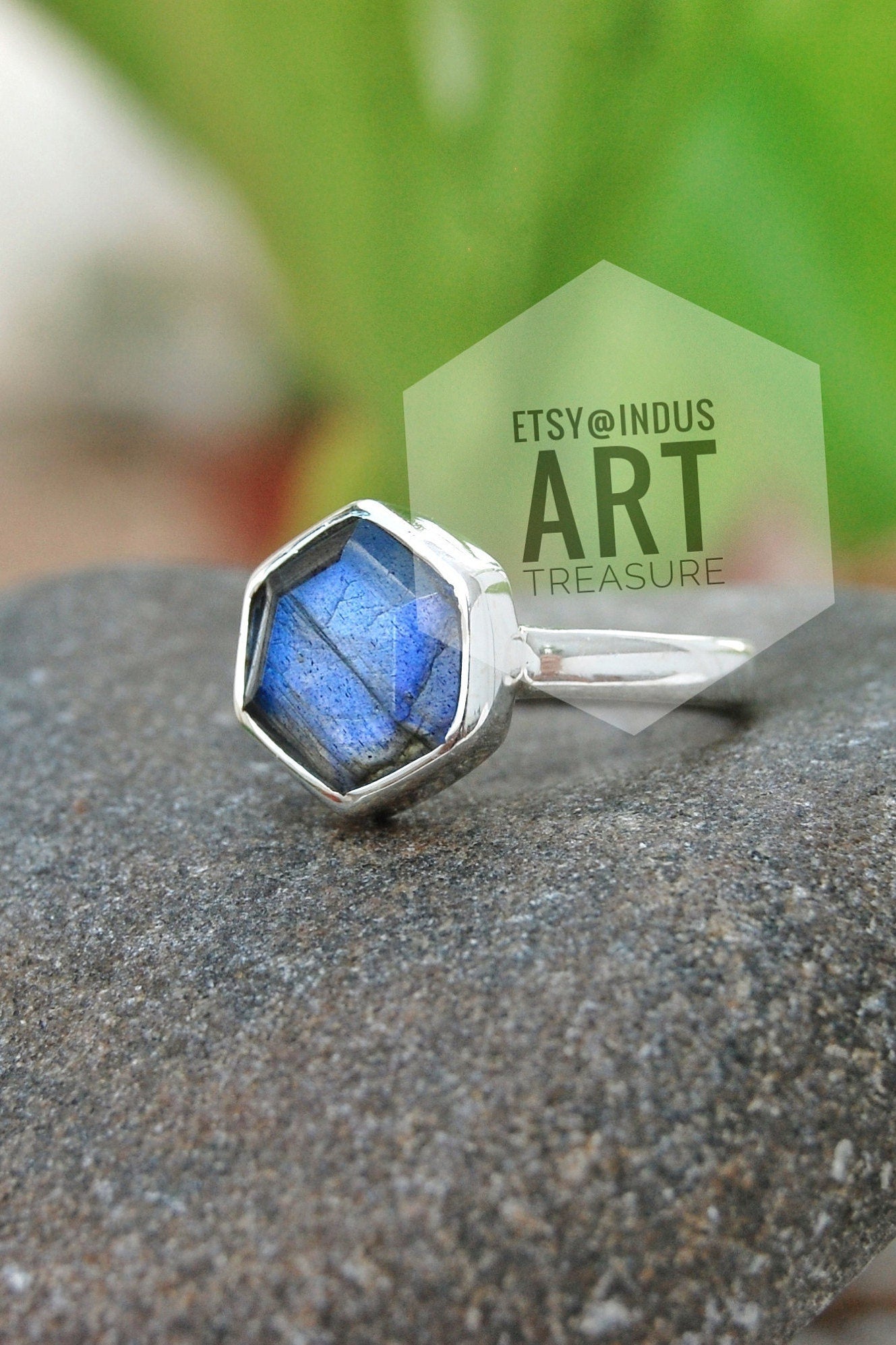 Blue Labradorite Ring