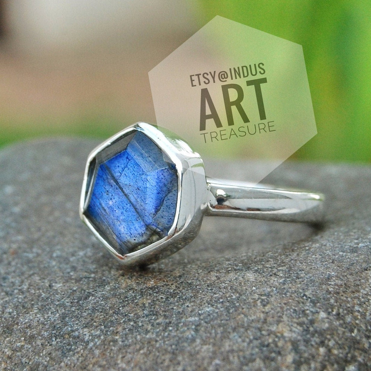 Blue Labradorite Ring