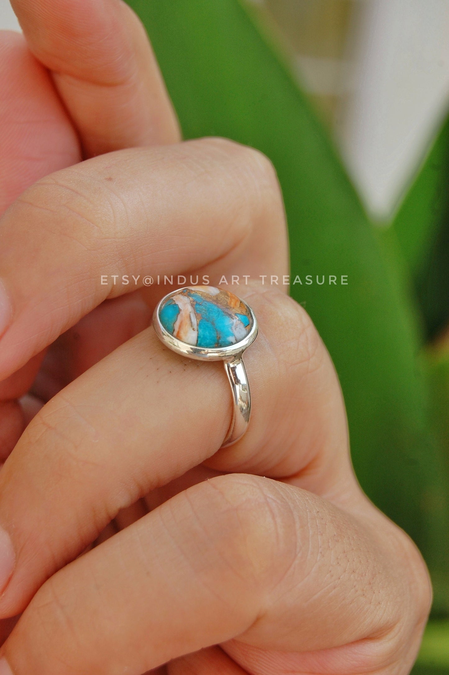 Copper Turquoise Ring