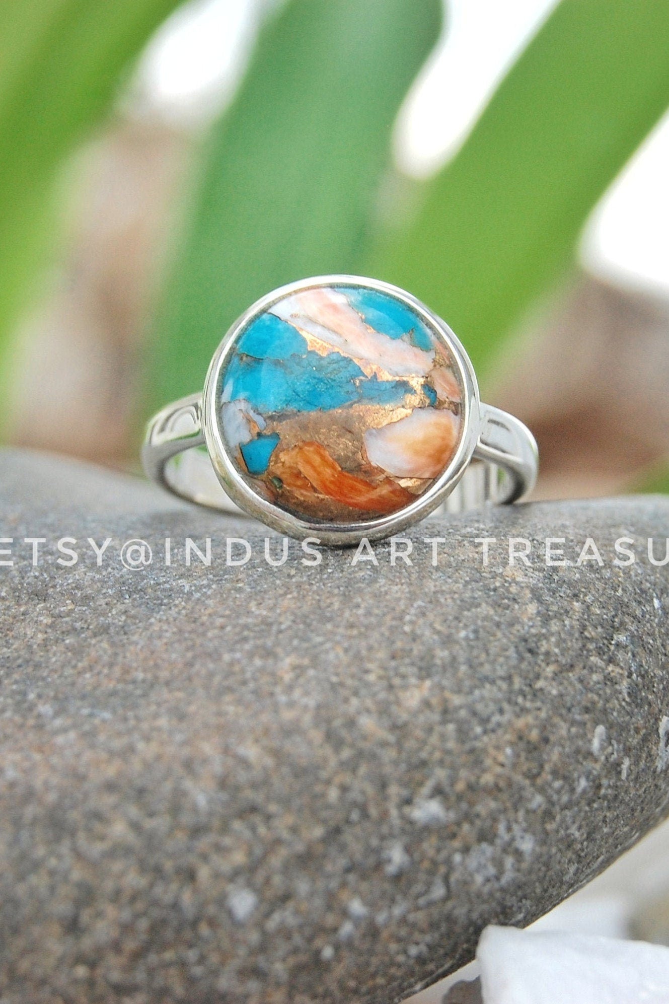 Copper Turquoise Ring