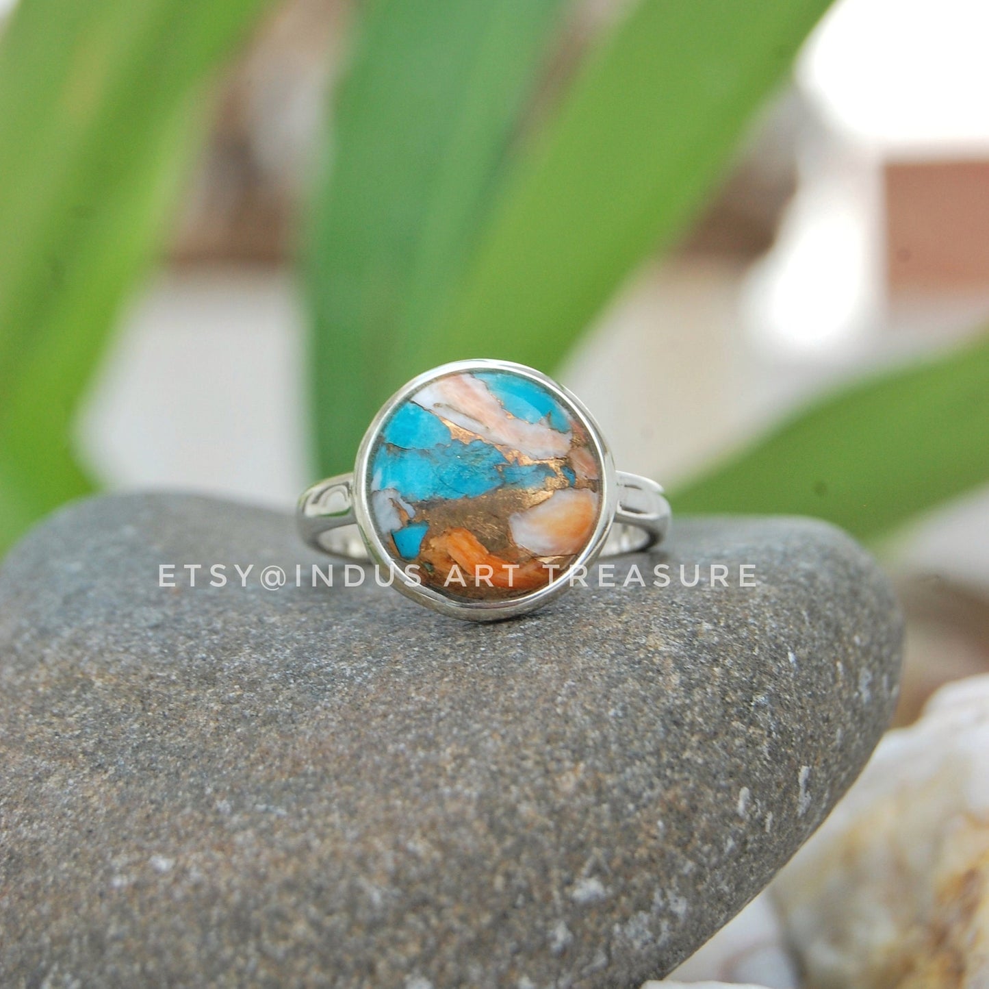Copper Turquoise Ring