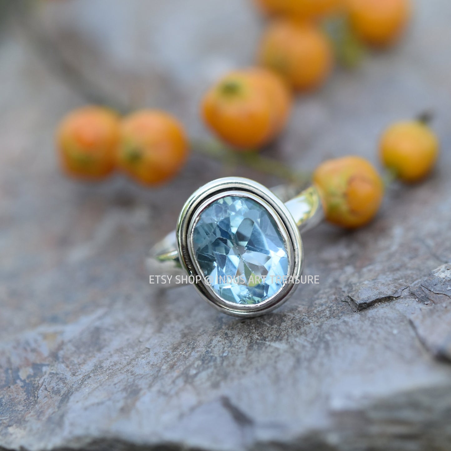 Blue Topaz Ring