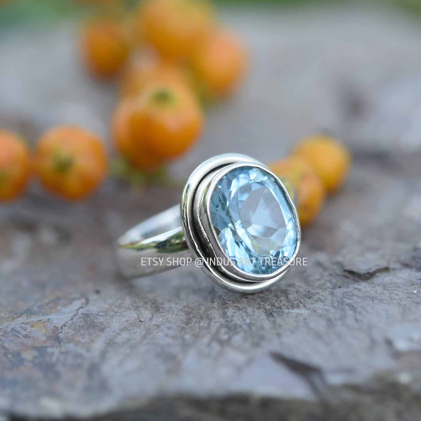 Blue Topaz Ring