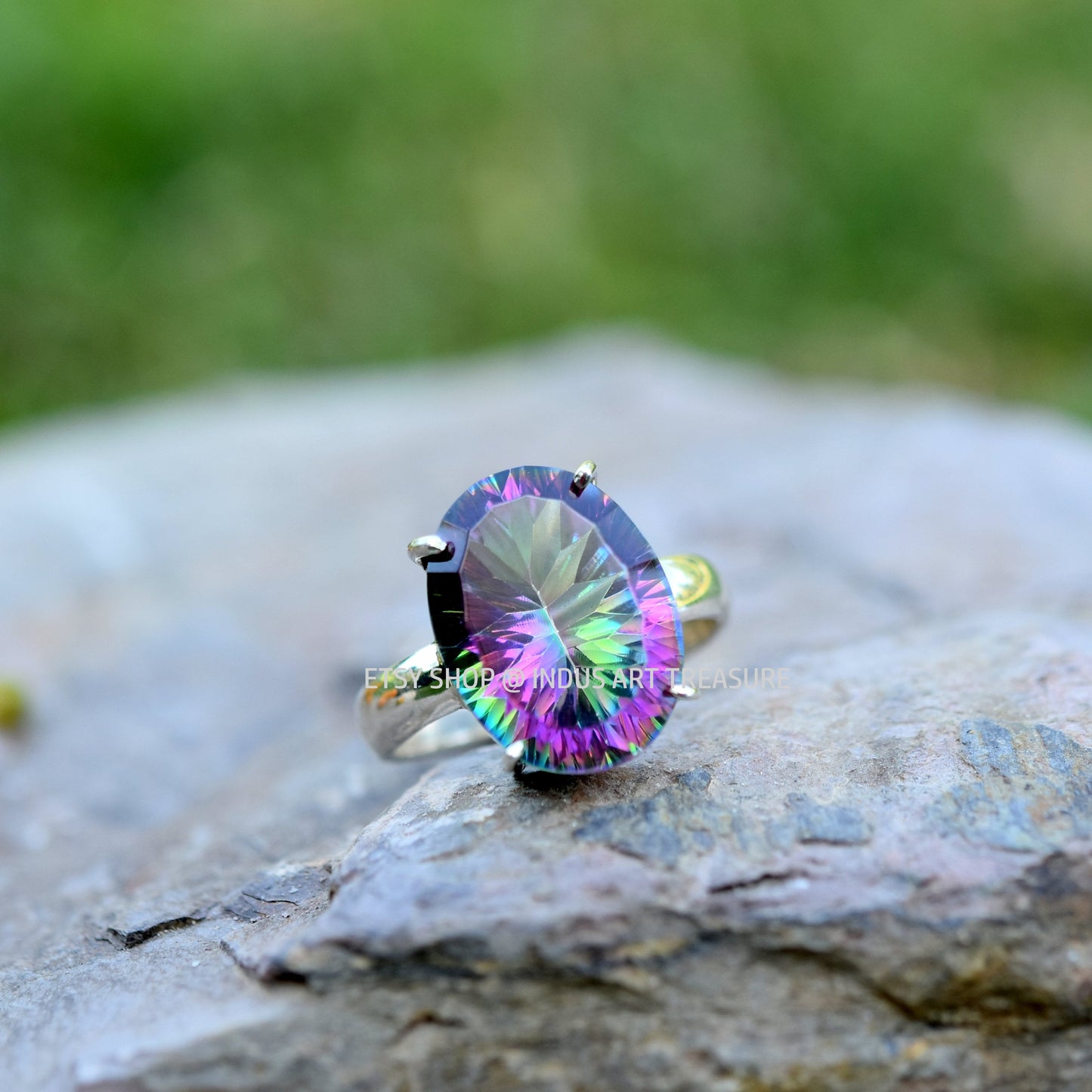 Mastic Topaz Prong Setting Ring
