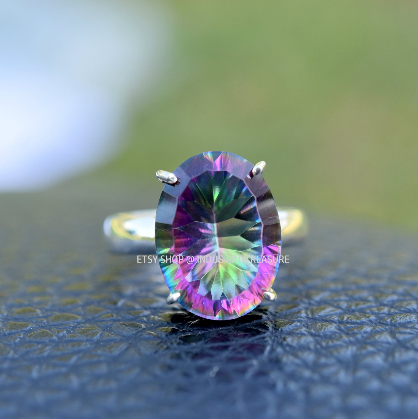 Mastic Topaz Prong Setting Ring