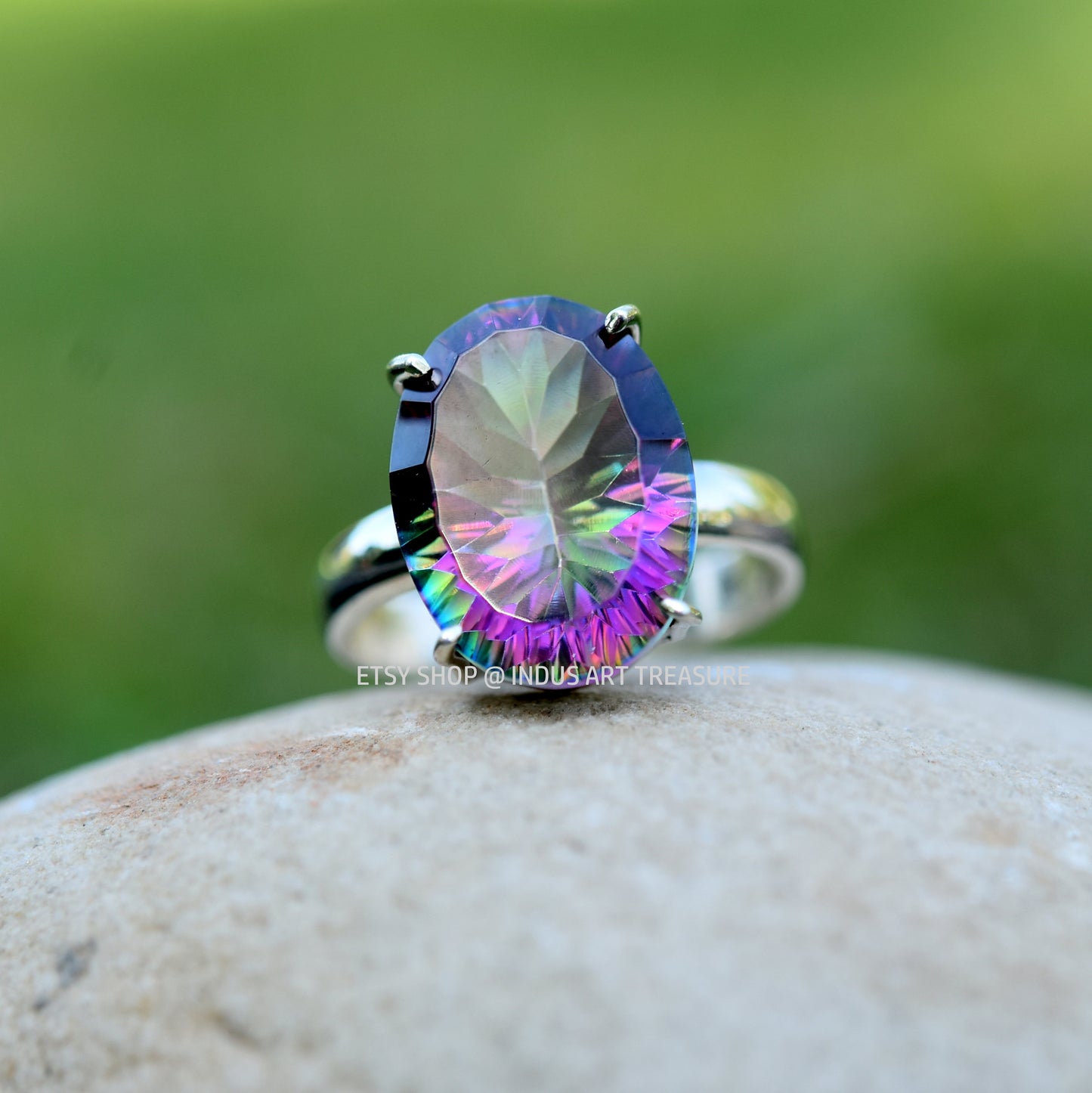Mastic Topaz Prong Setting Ring
