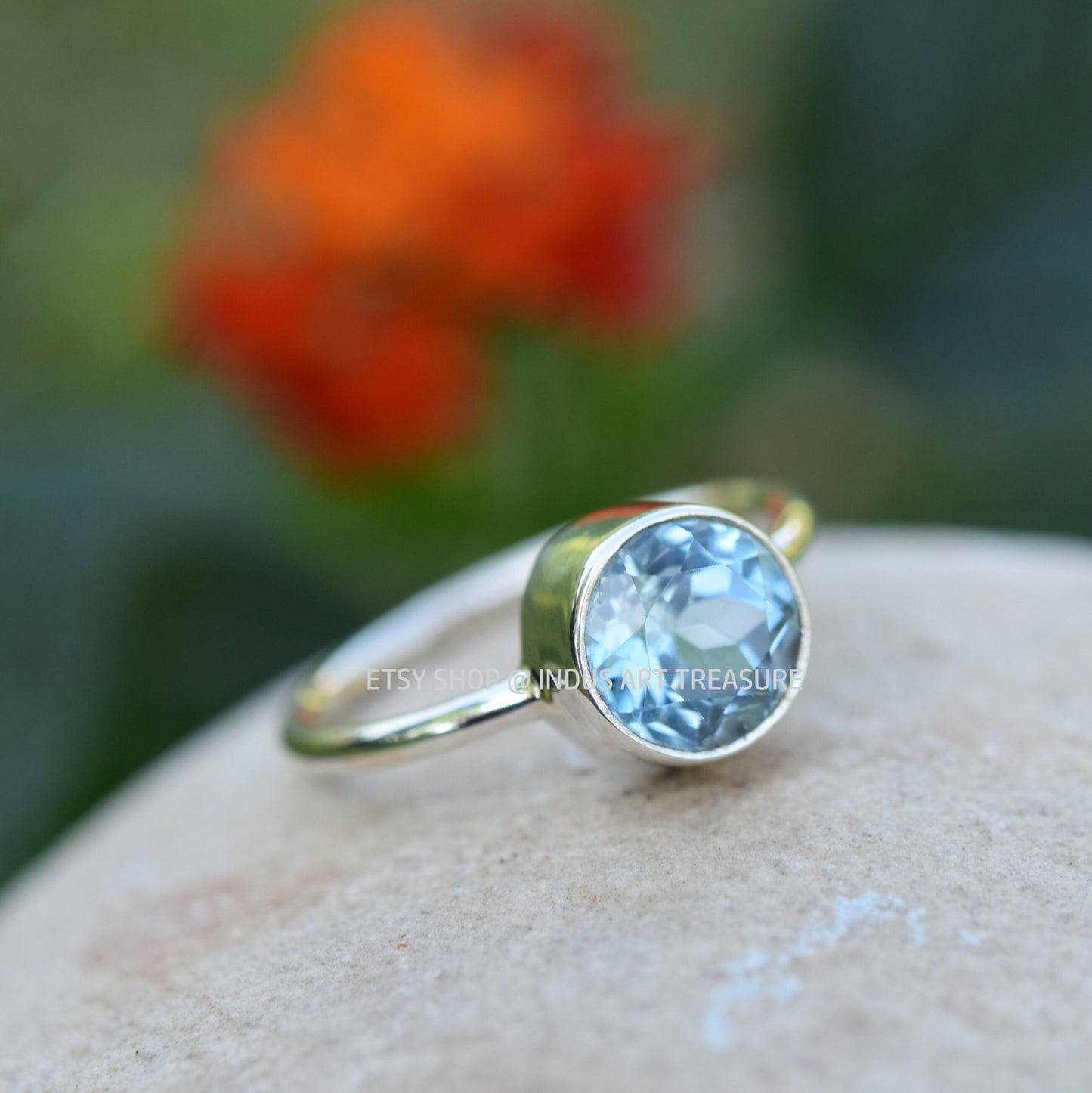 Blue Topaz Ring
