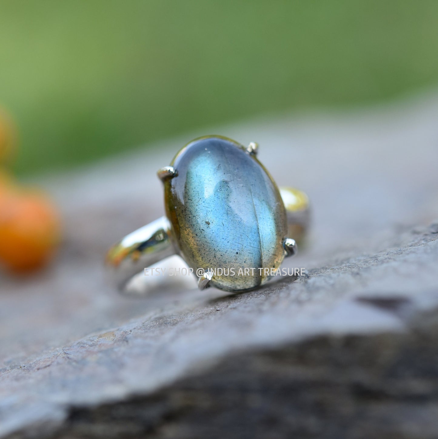Blue Labradorite Ring