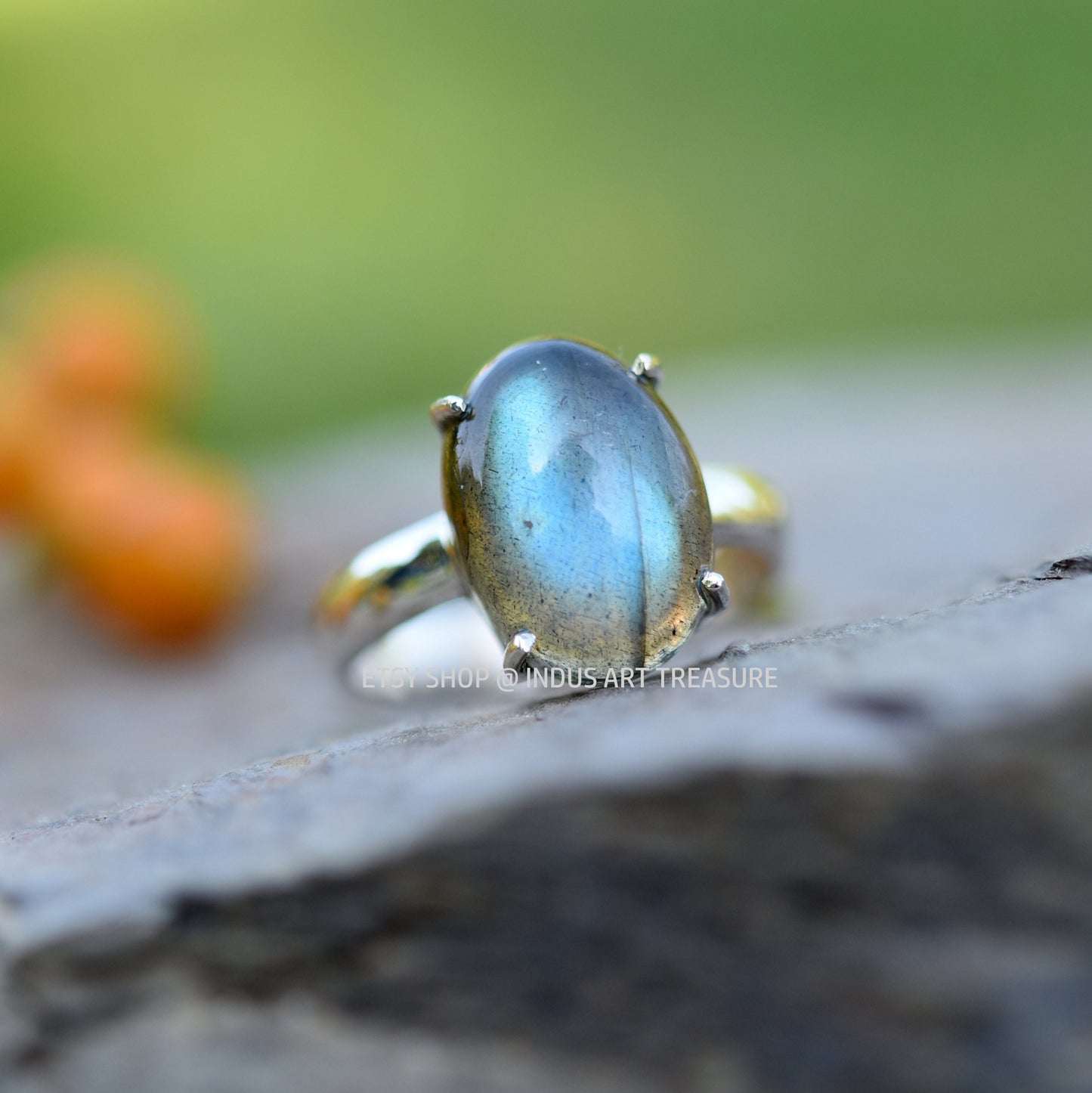 Blue Labradorite Ring