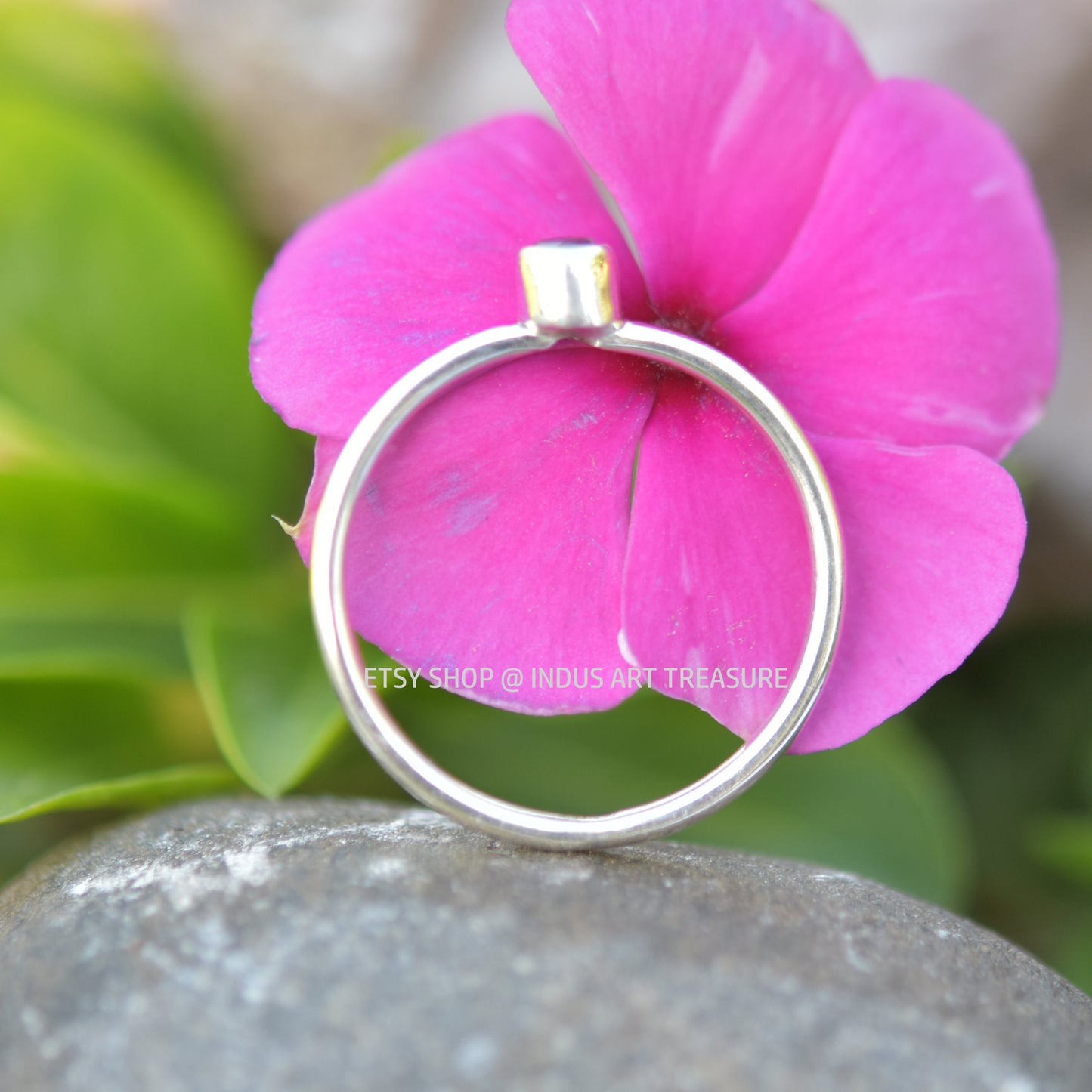 Black Onyx Dainty Ring