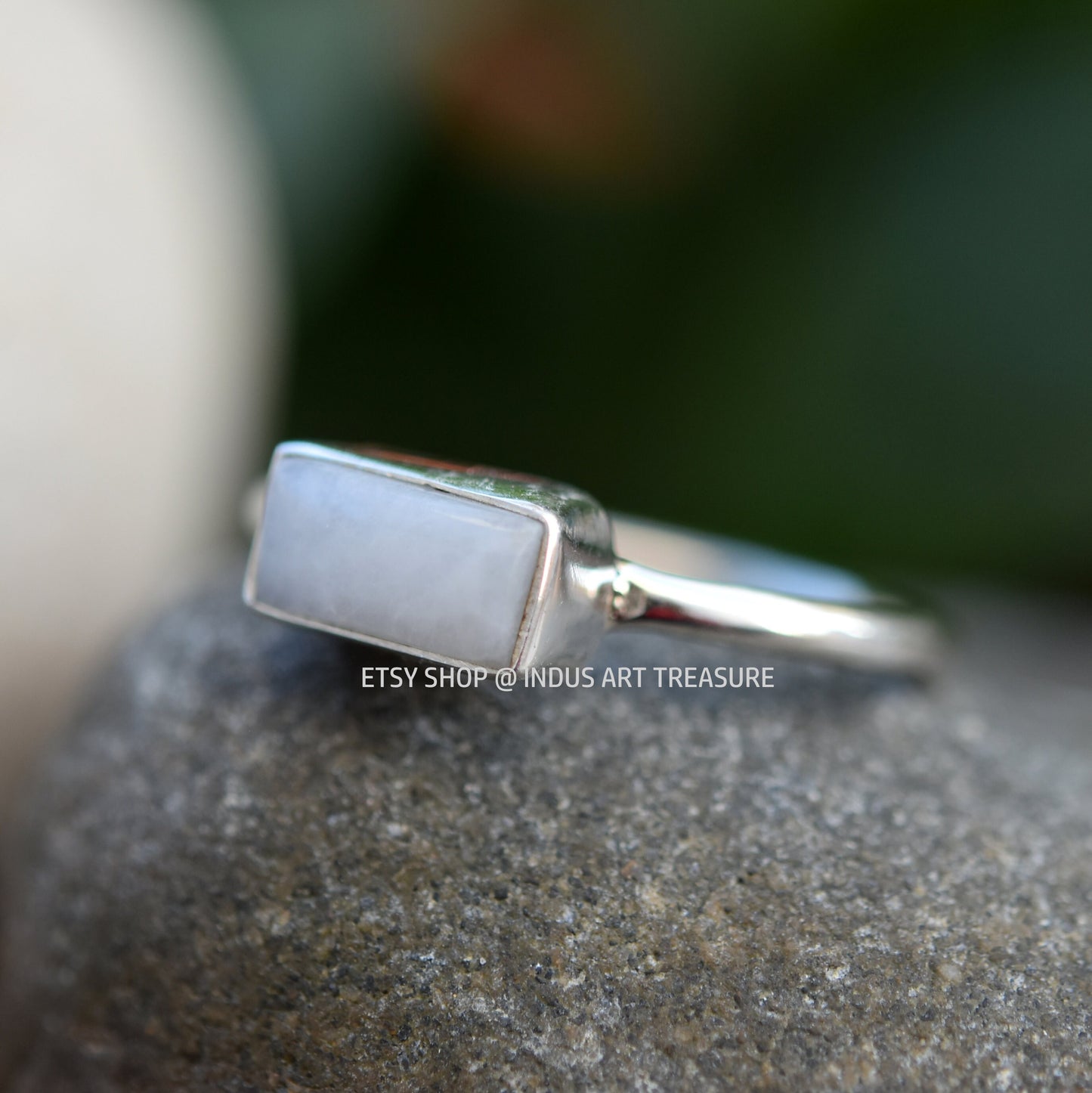 White Quartz Dainty Ring