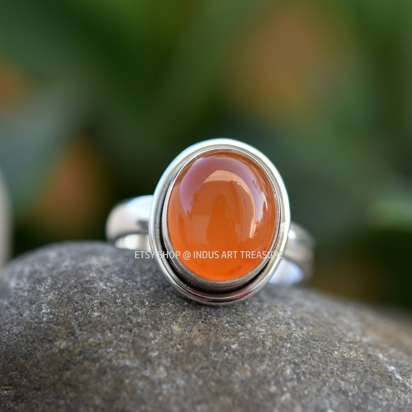 Orange Carnelian Ring