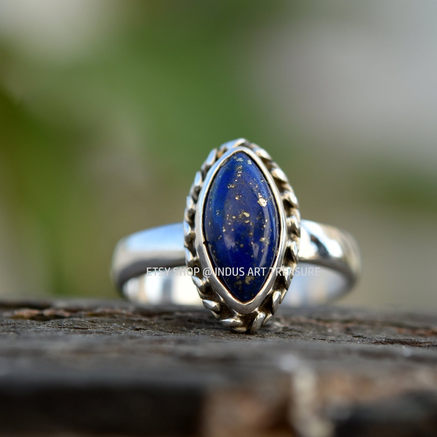 Lapis Marquise Ring