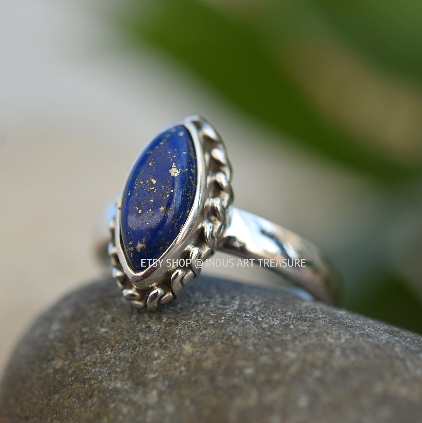 Lapis Marquise Ring