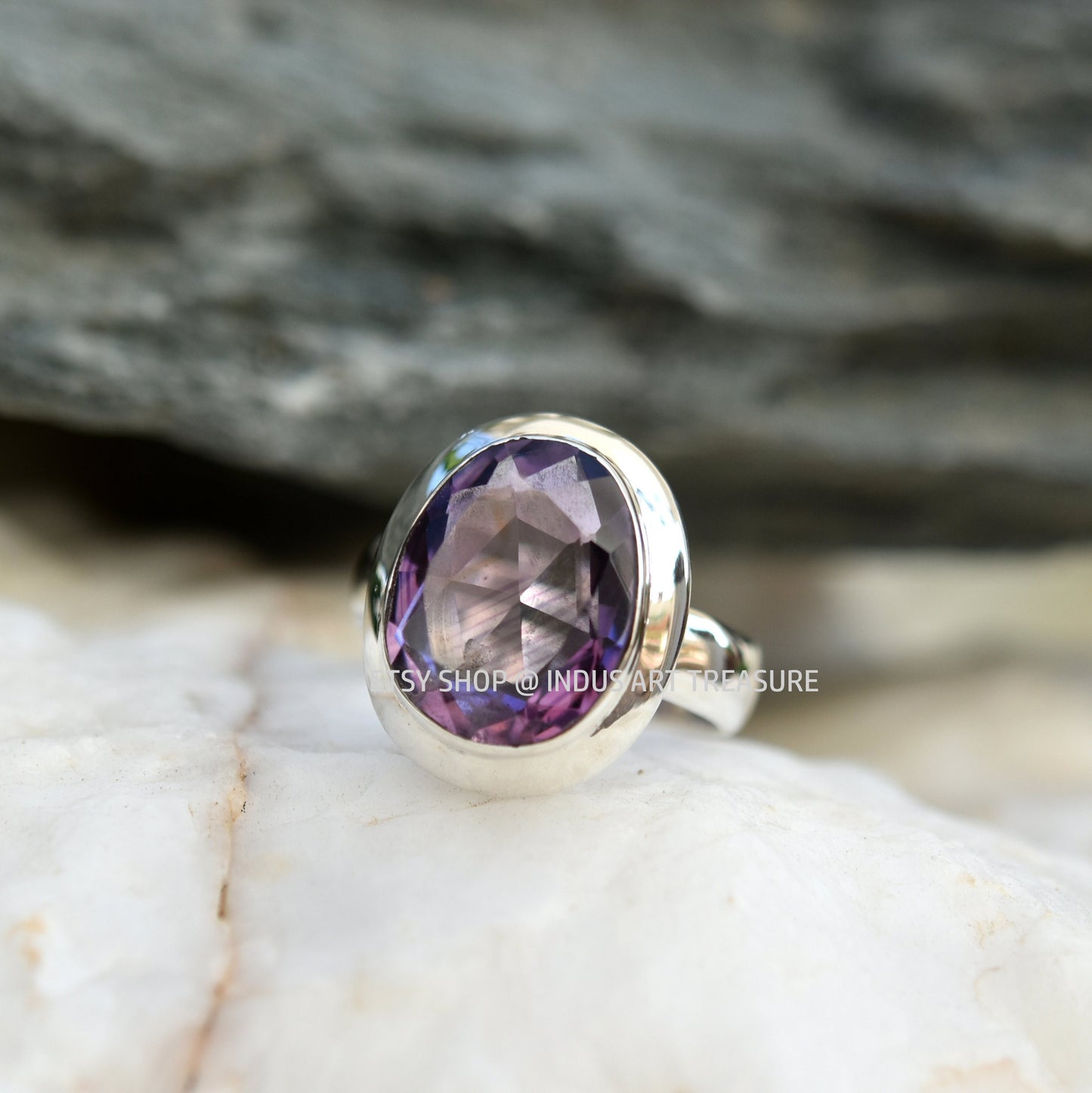 African Amethyst Ring