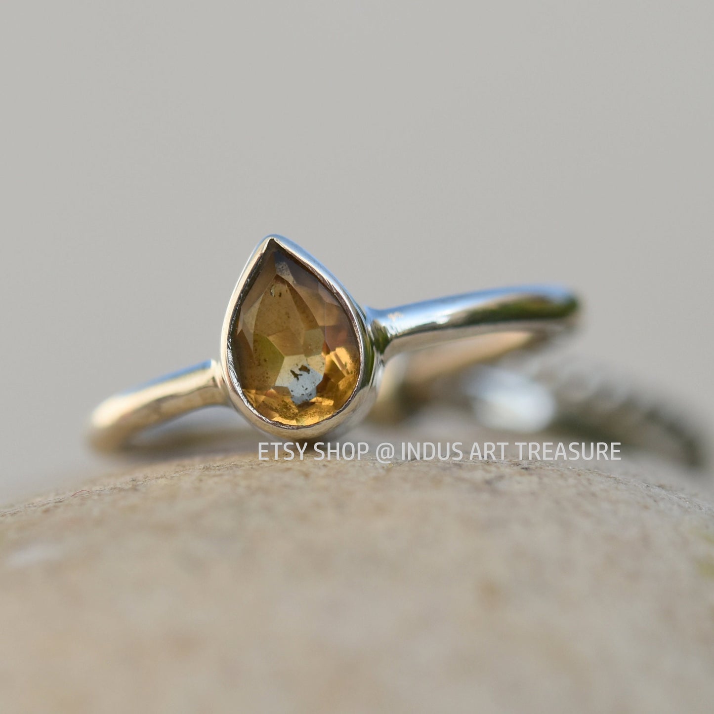 Citrine Stacking Ring Set