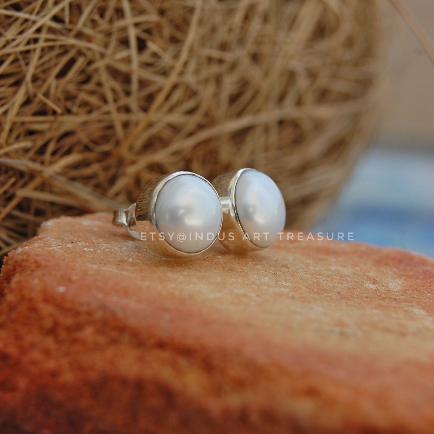 Fresh Water Pearl Stud Earrings