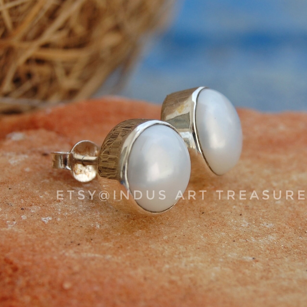 Fresh Water Pearl Stud Earrings