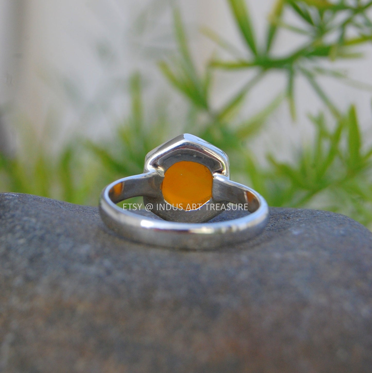 Orange Carnelian Ring