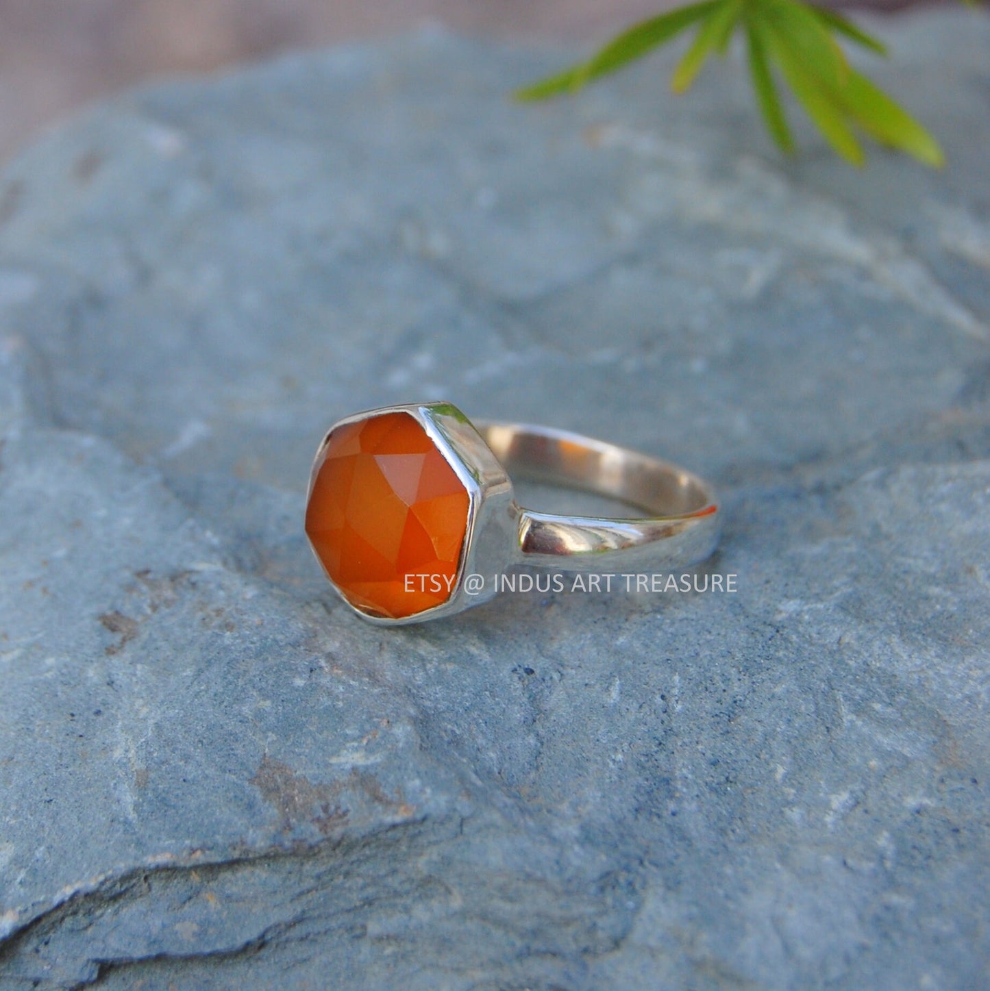 Orange Carnelian Ring