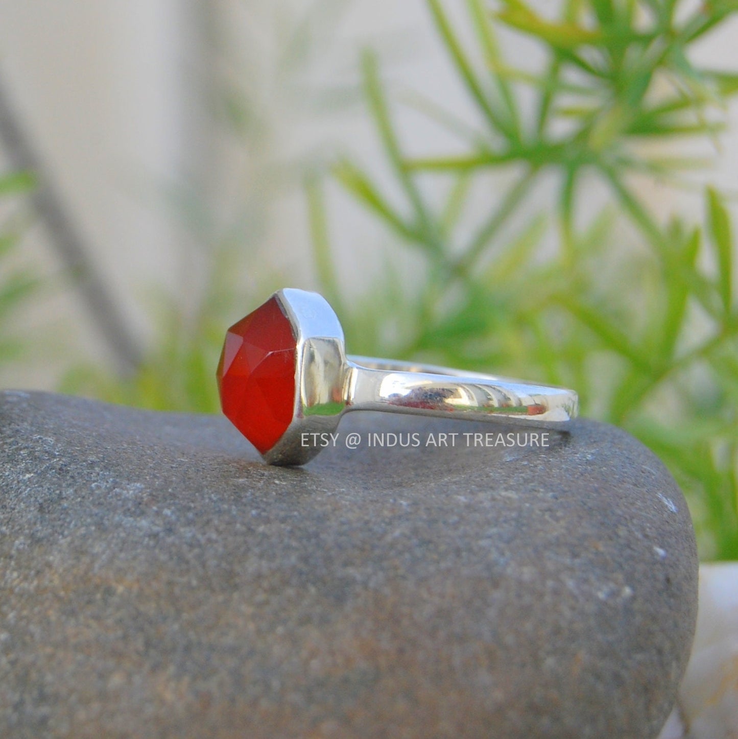 Red Carnelian Ring