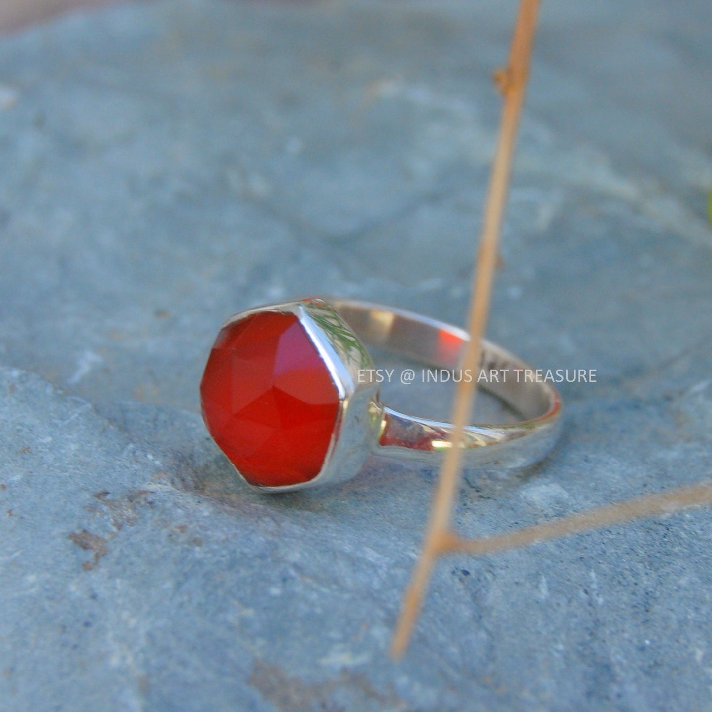 Red Carnelian Ring