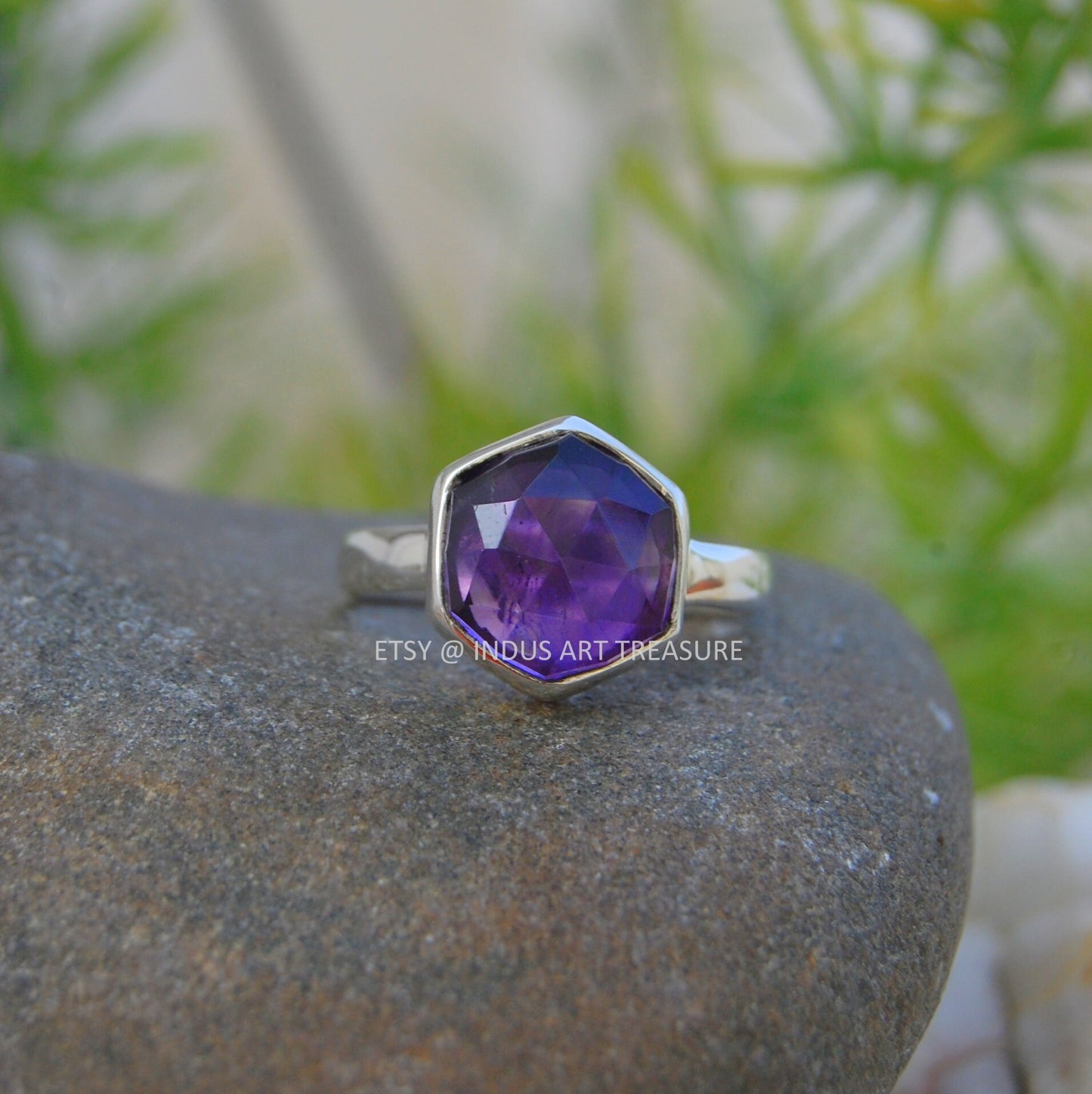 Blue Iolite Ring