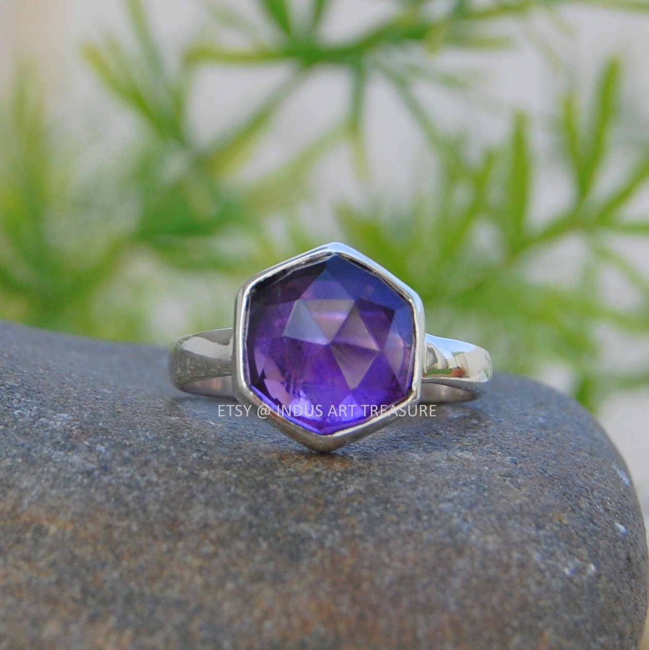 Blue Iolite Ring