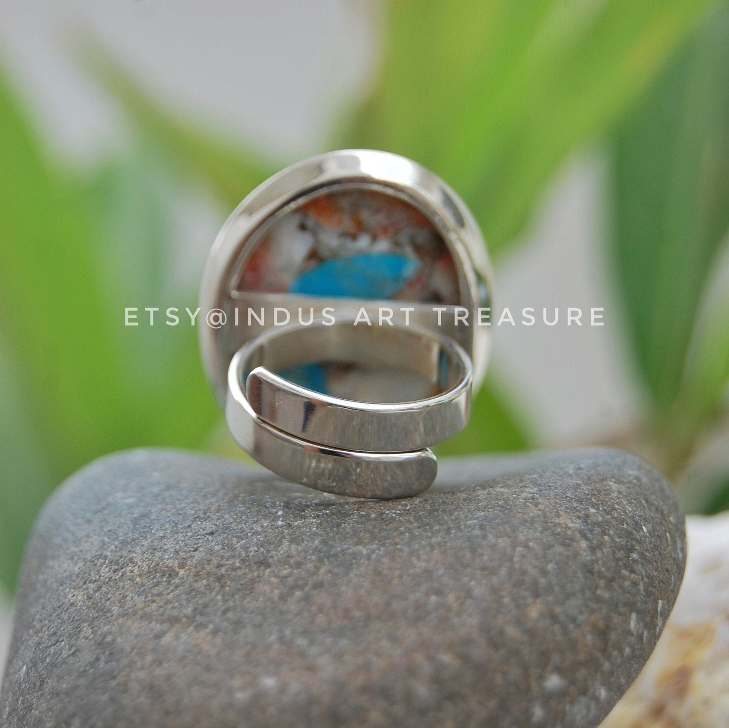 Oyster Turquoise Statement Ring