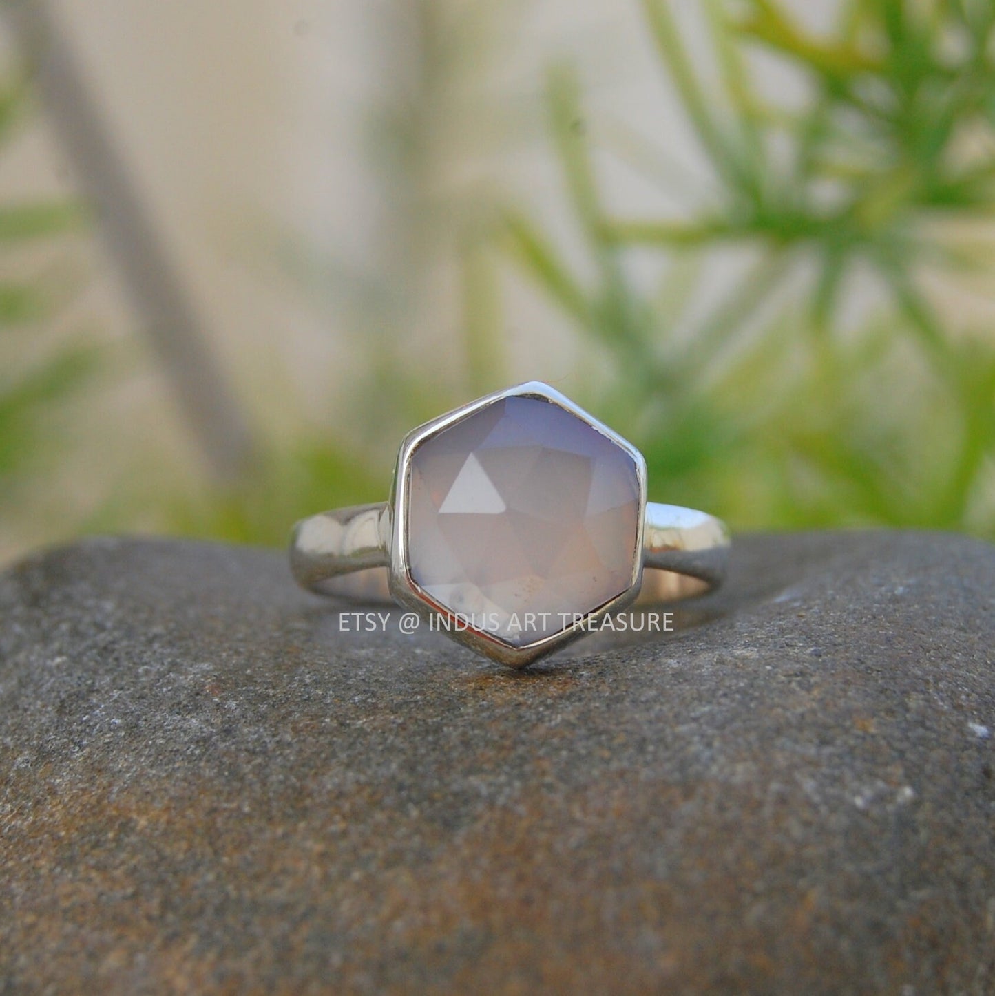 Pink Chalcedony Ring