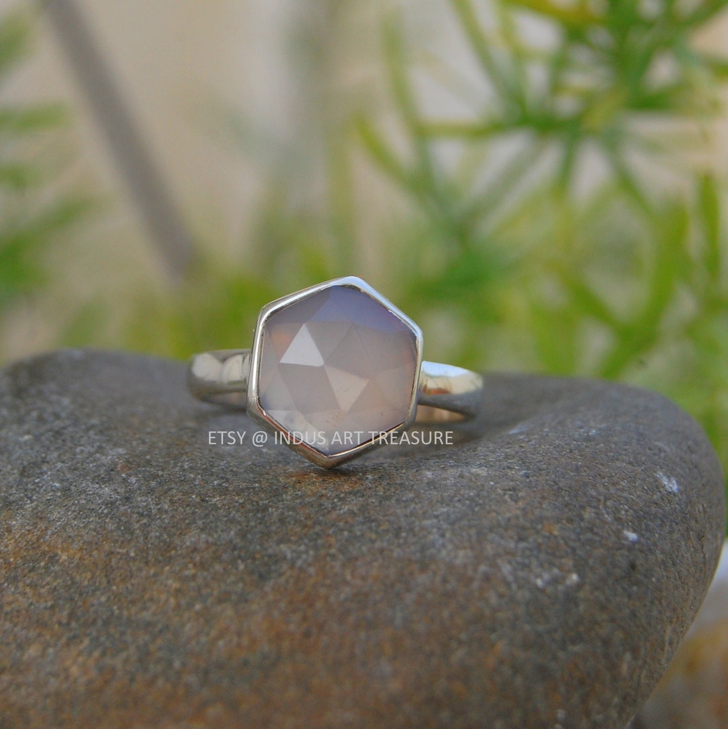 Pink Chalcedony Ring