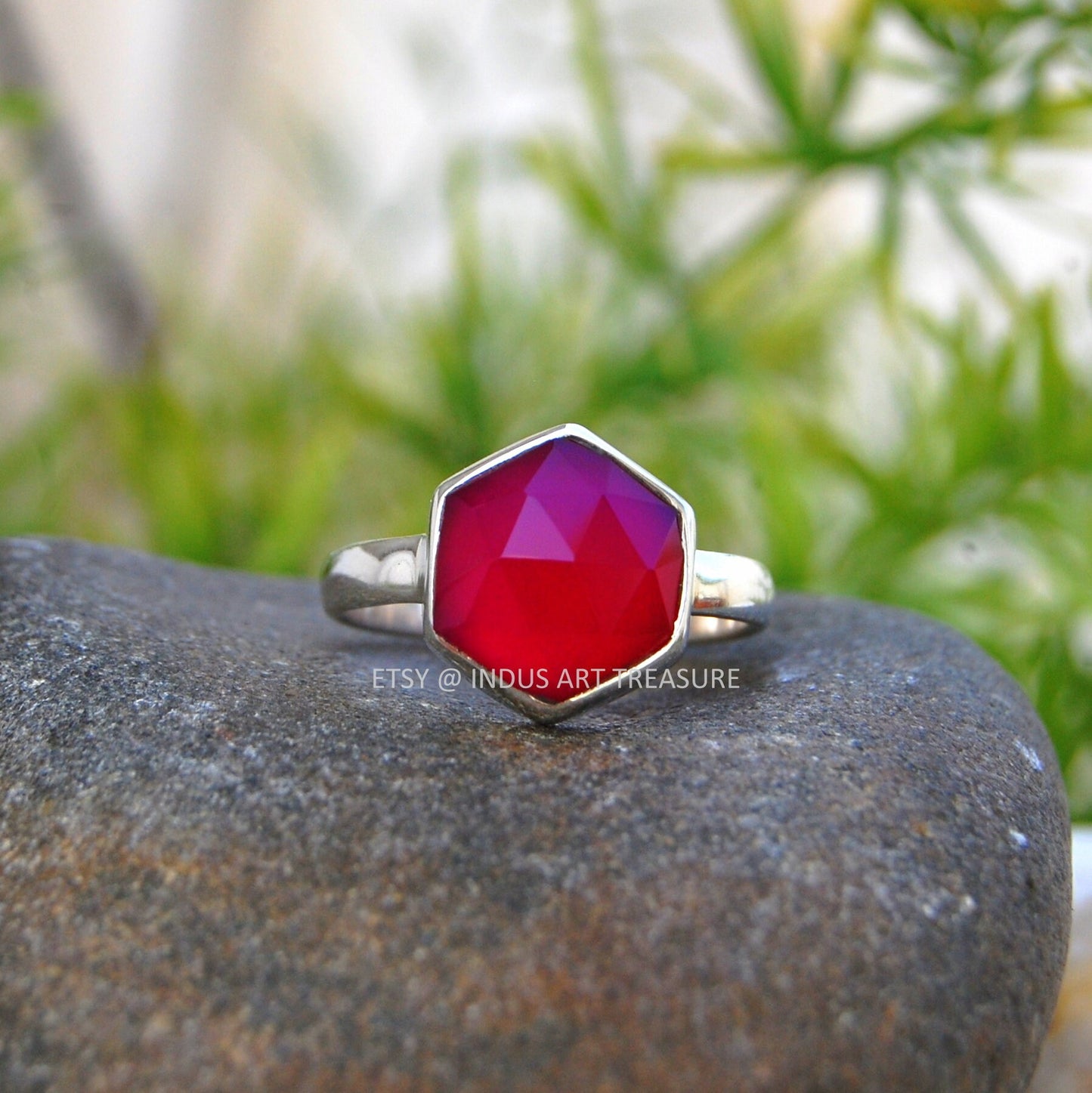 Palm Ruby Ring