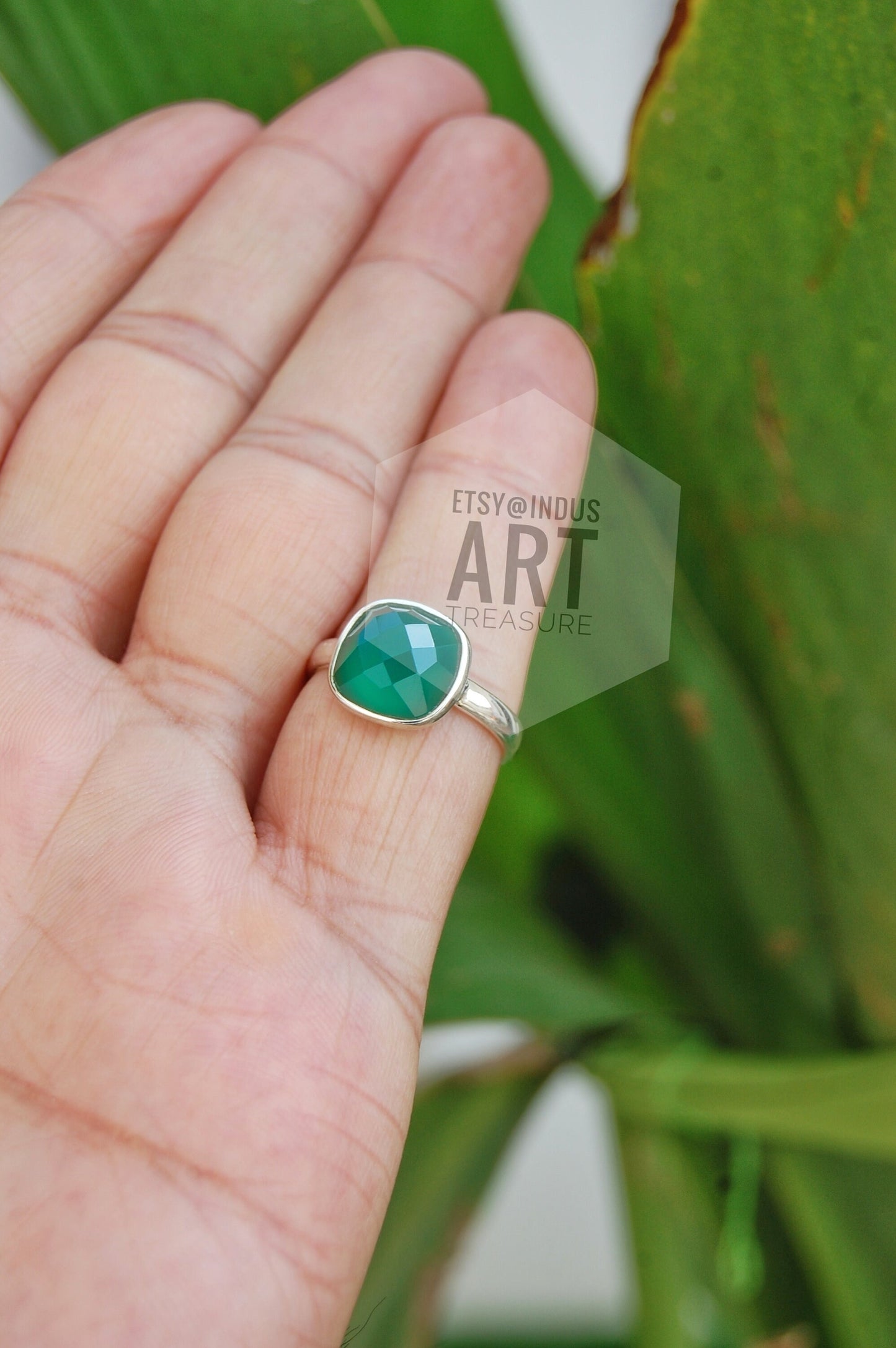 Green Onyx Ring
