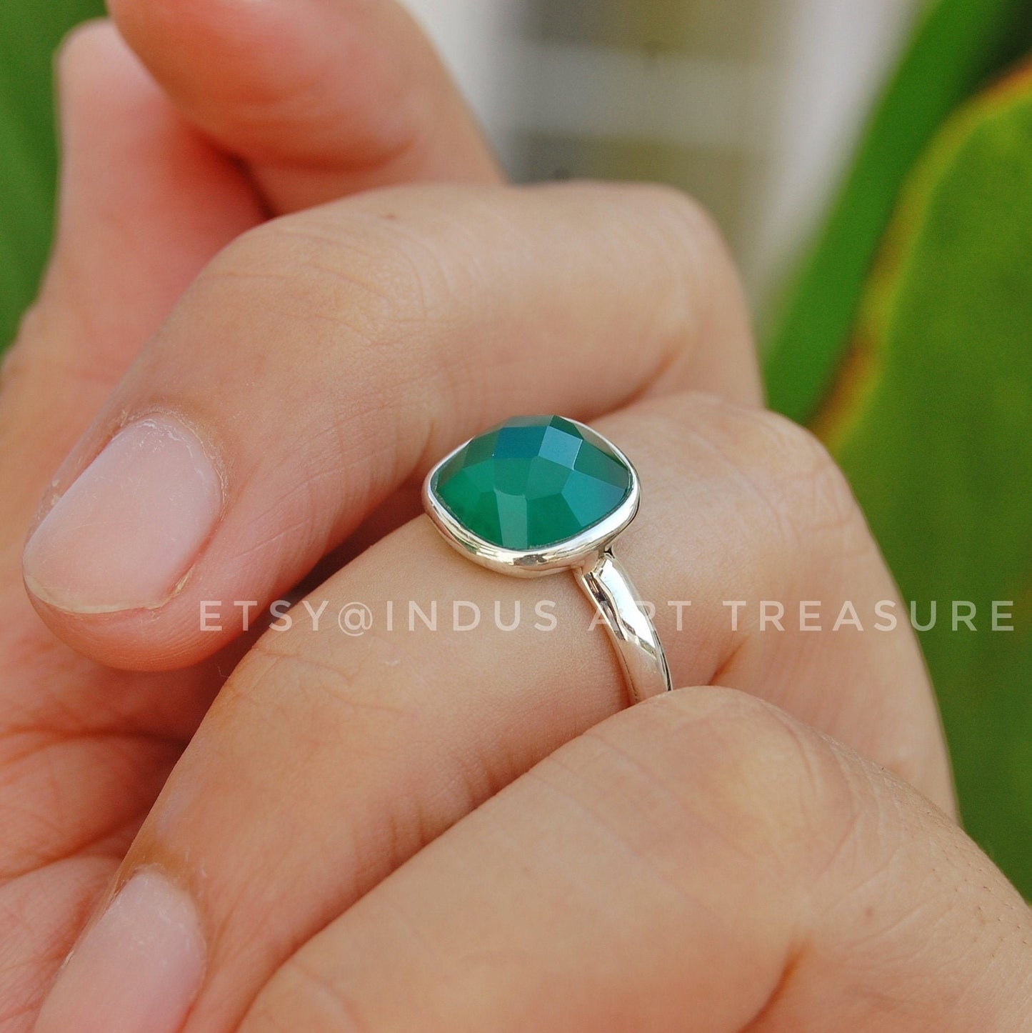 Green Onyx Ring