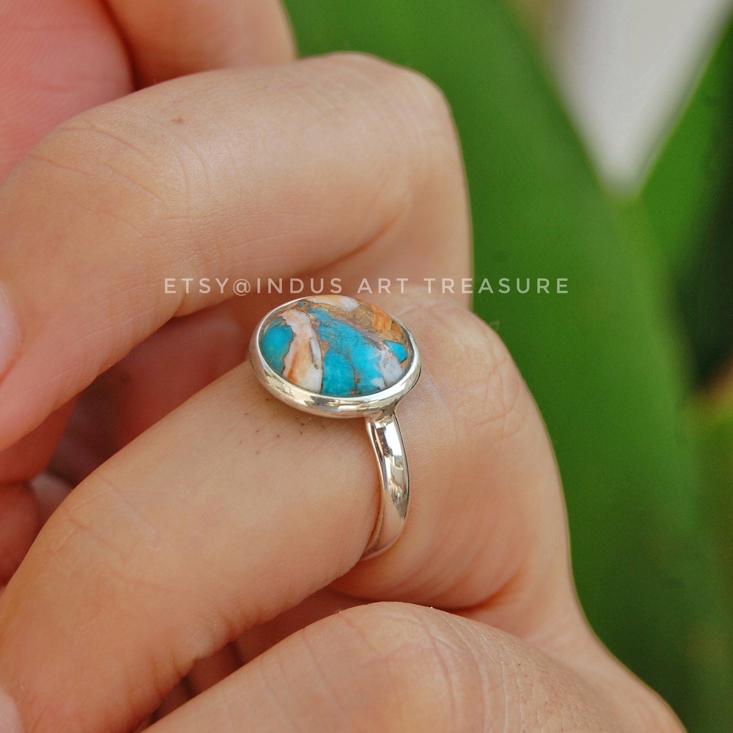 Copper Turquoise Ring