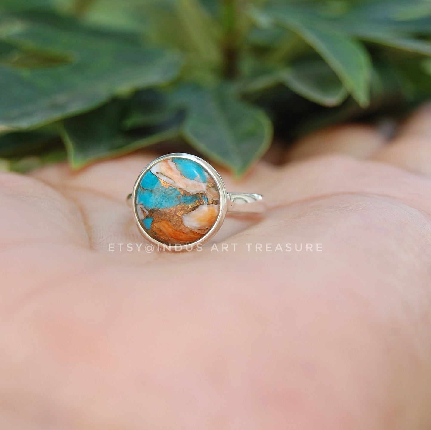 Copper Turquoise Ring