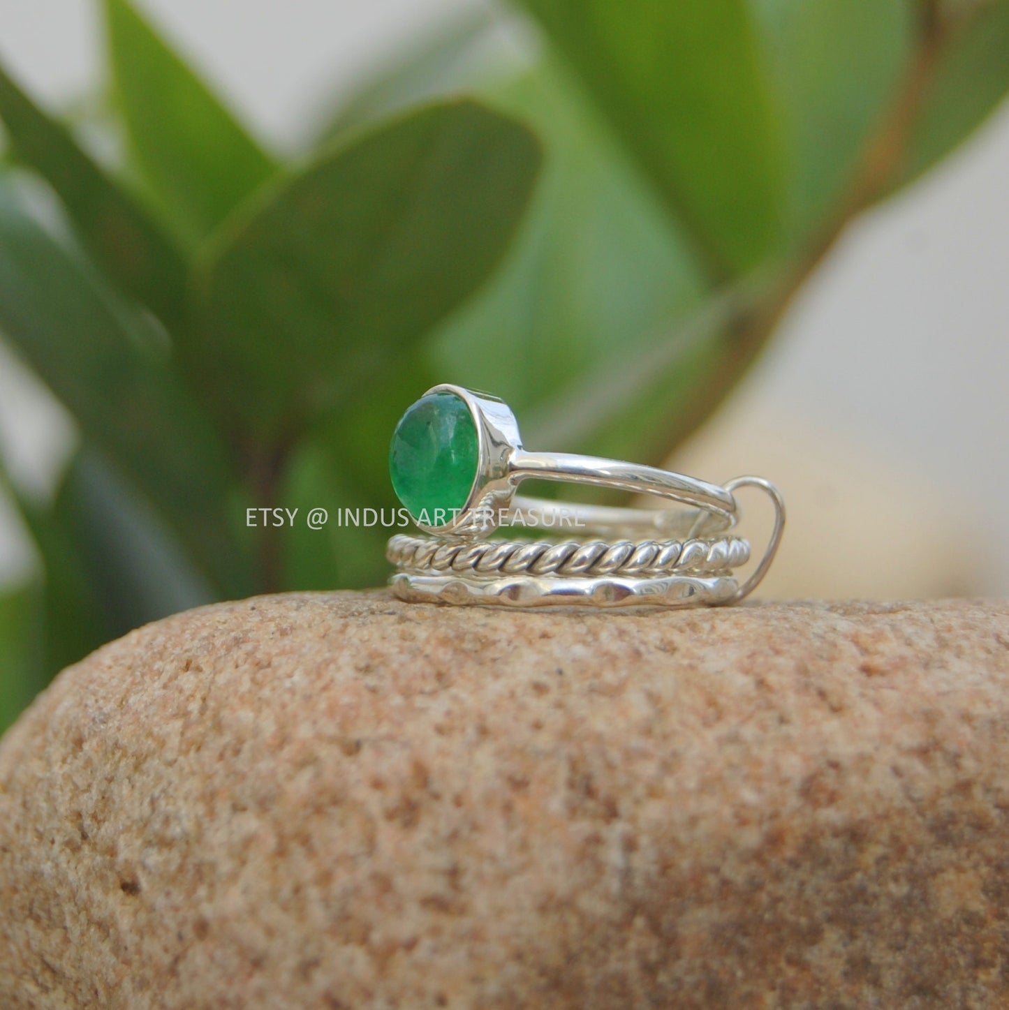 Jade Stacking Ring Set