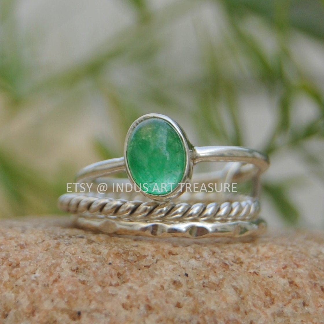 Jade Stacking Ring Set