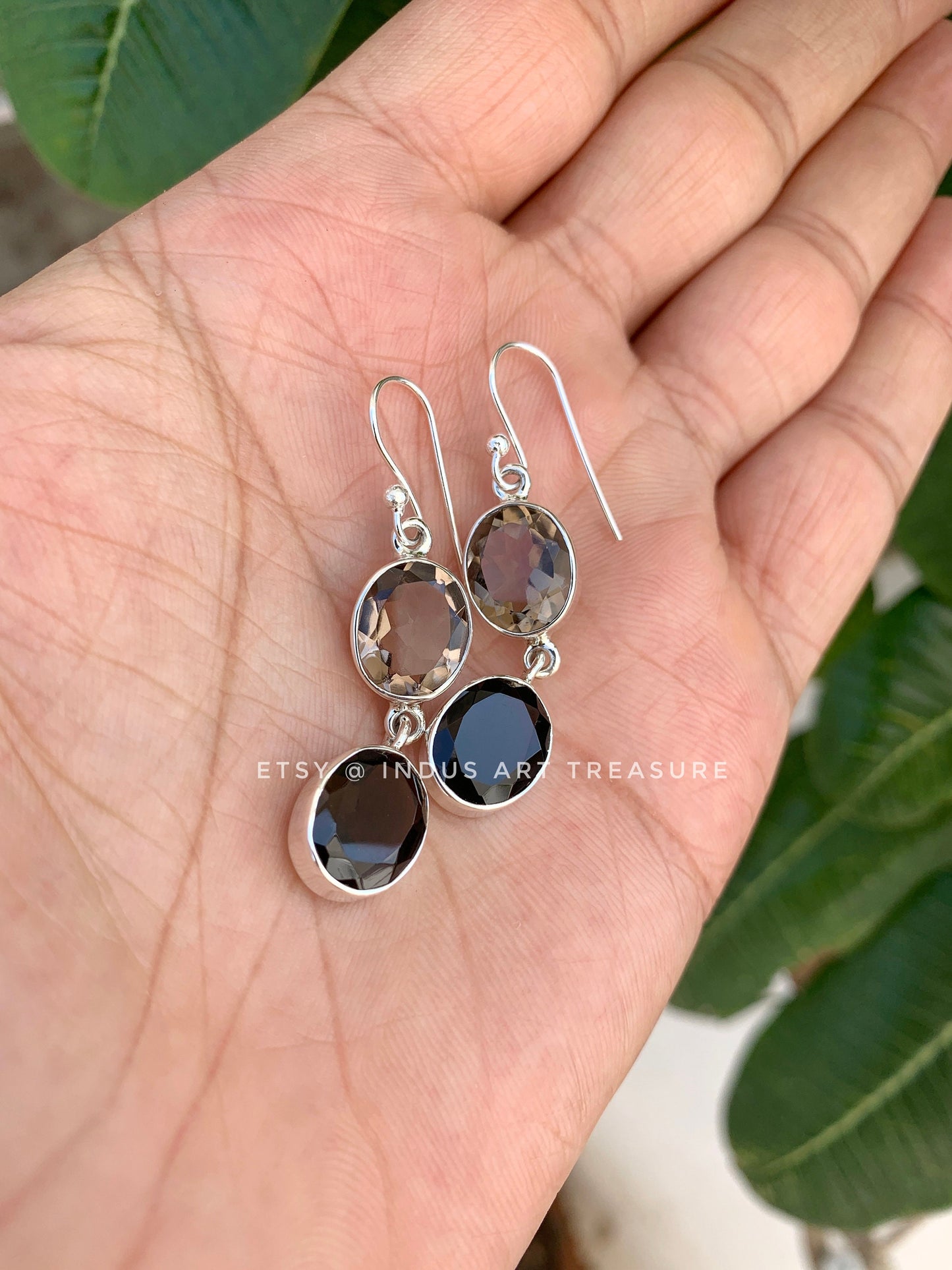 Smoky Quartz Dangle Earrings
