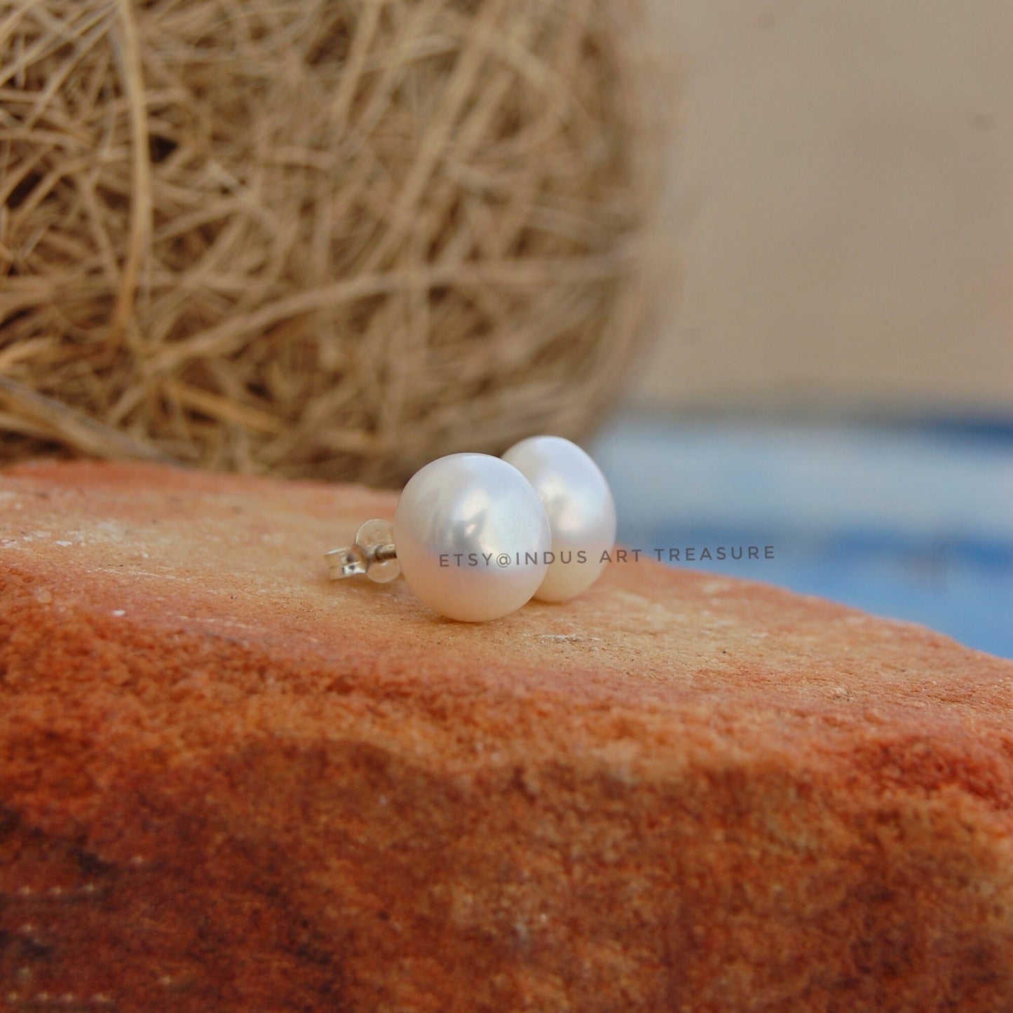 Fresh Water Pearl Stud Earrings