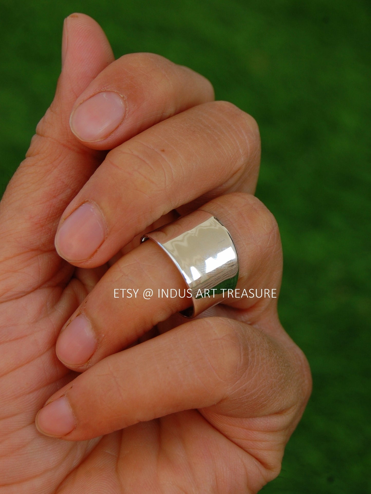 Boho Silver Band Ring