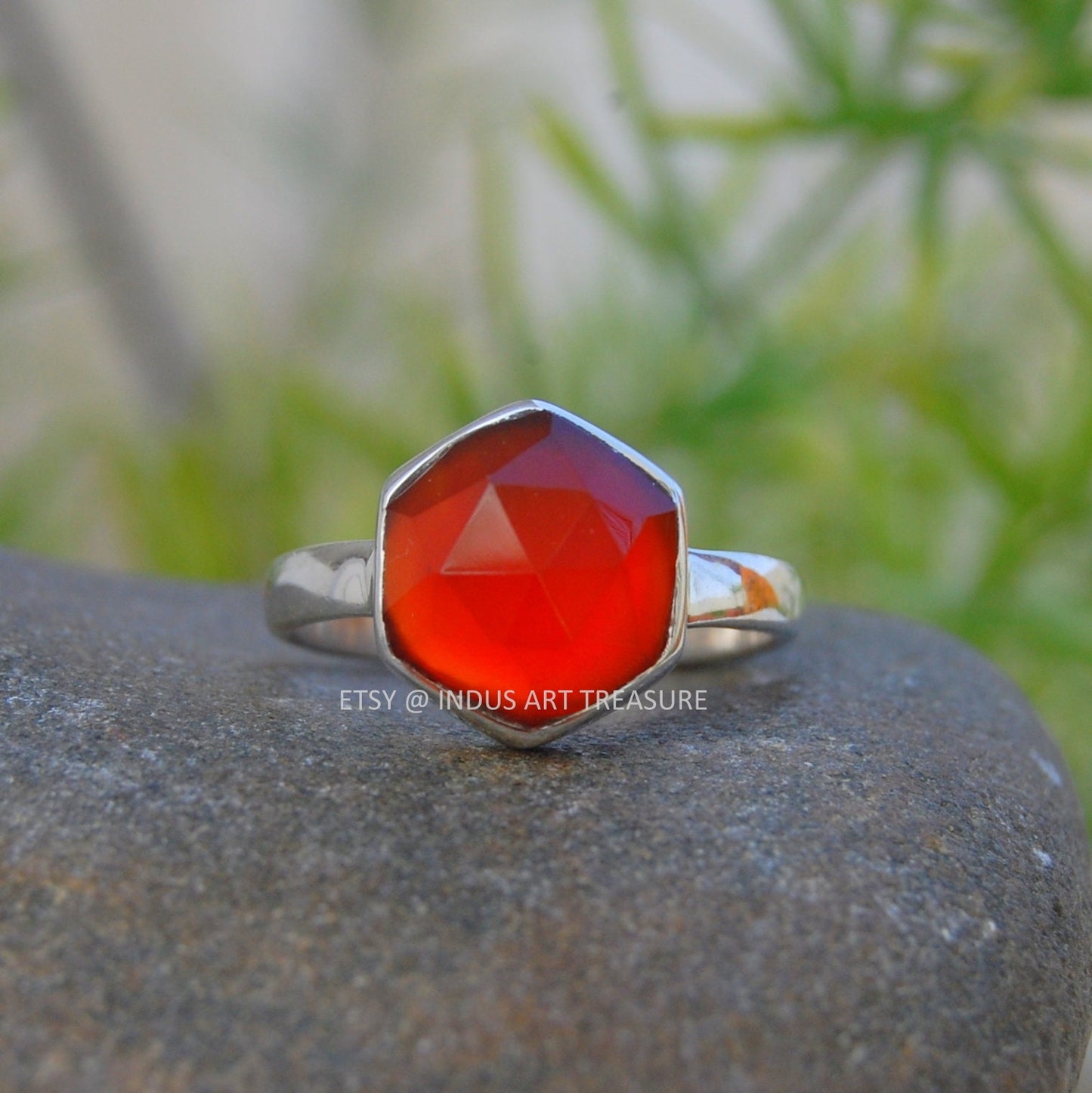 Red Carnelian Ring
