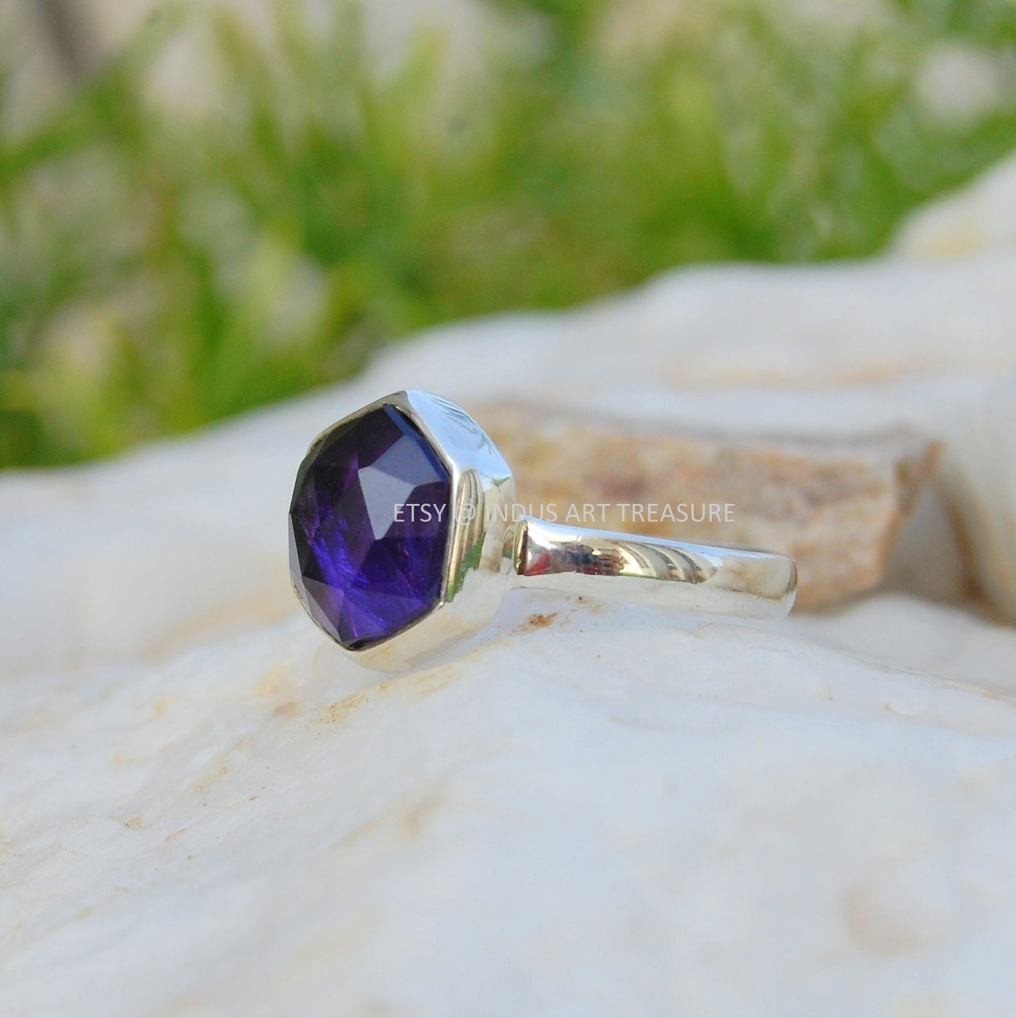 Blue Iolite Ring