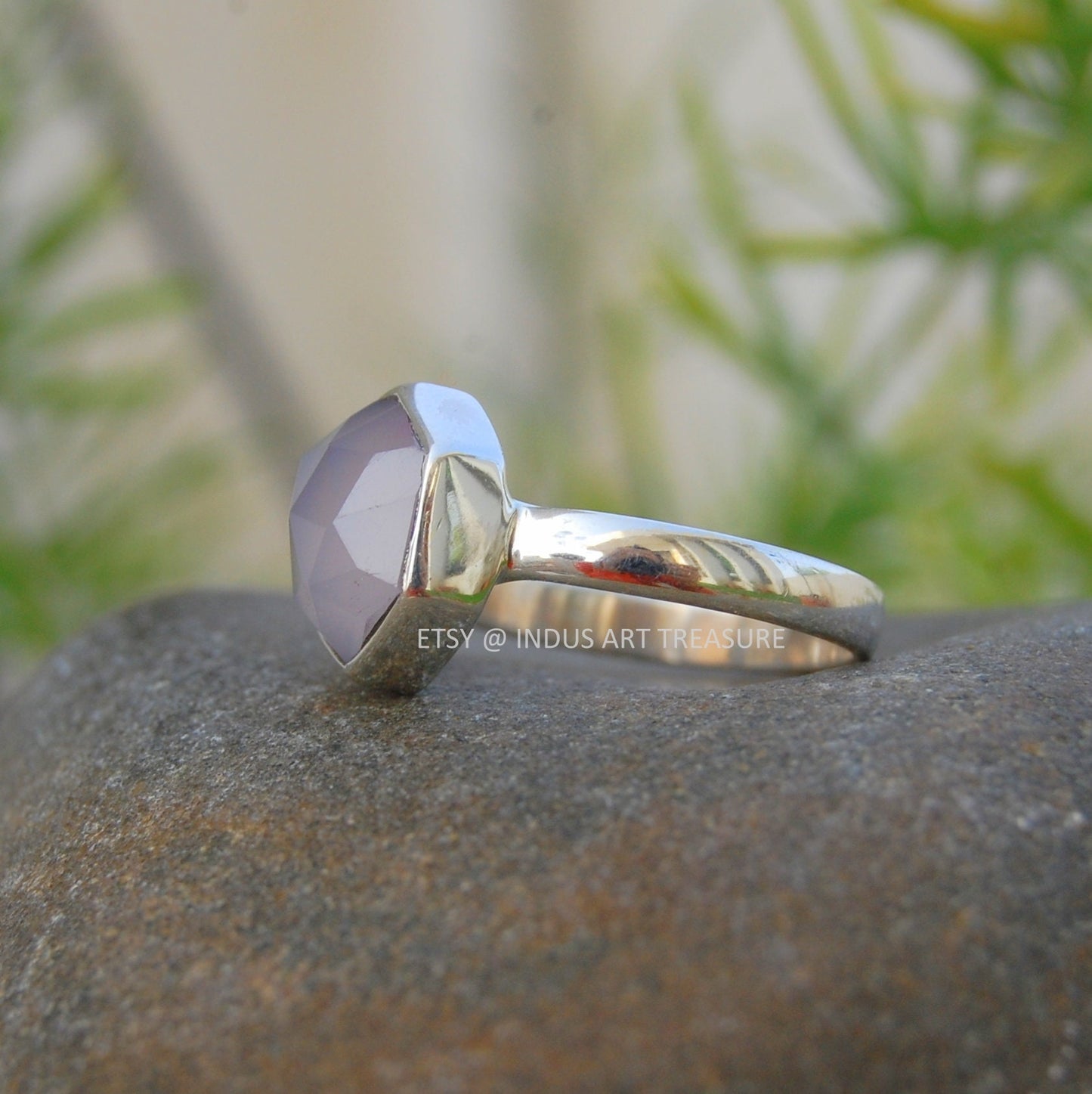 Pink Chalcedony Ring