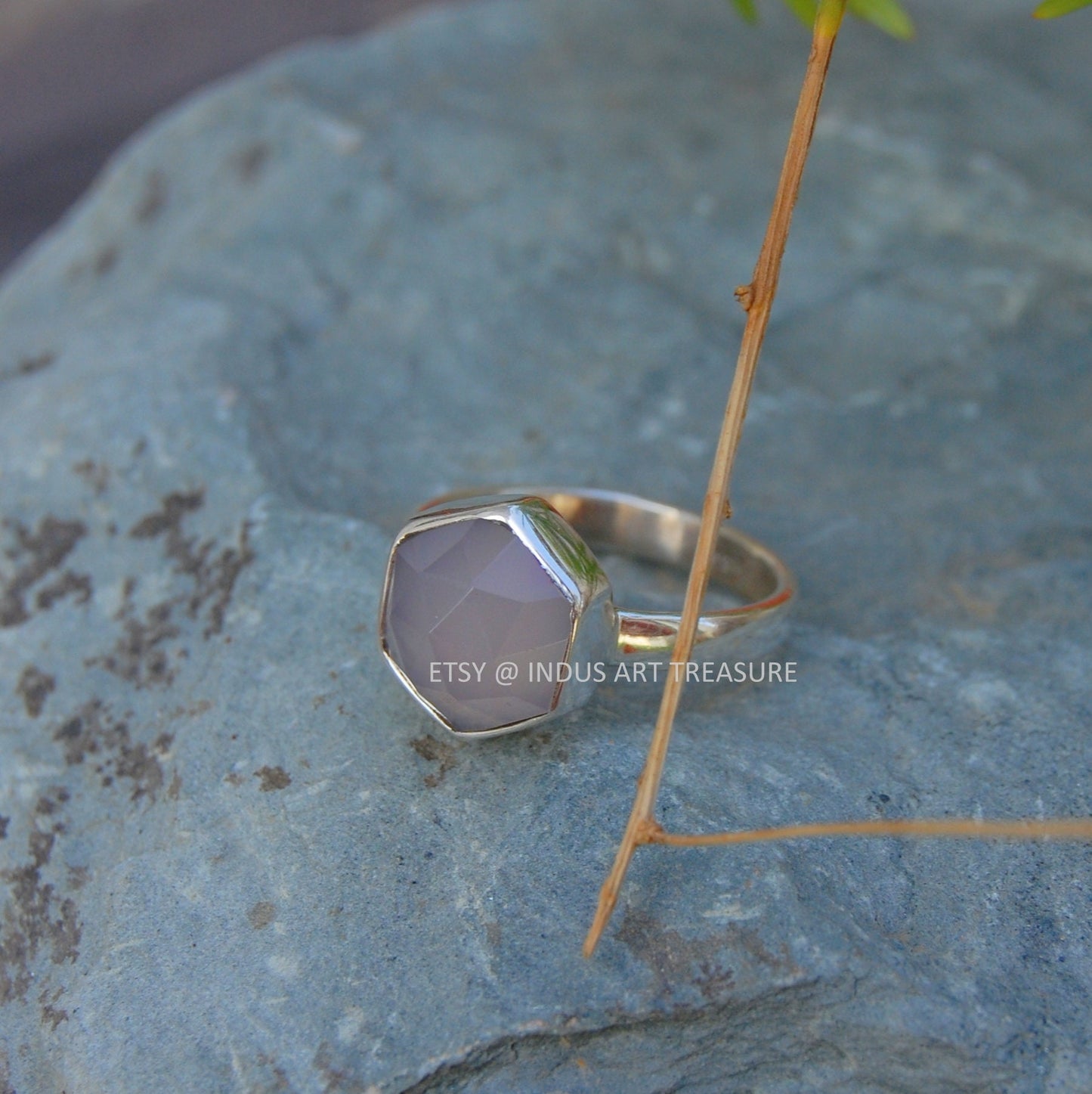 Pink Chalcedony Ring