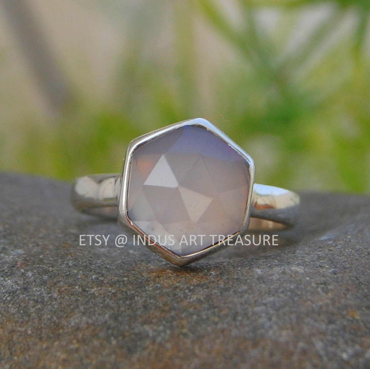 Pink Chalcedony Ring