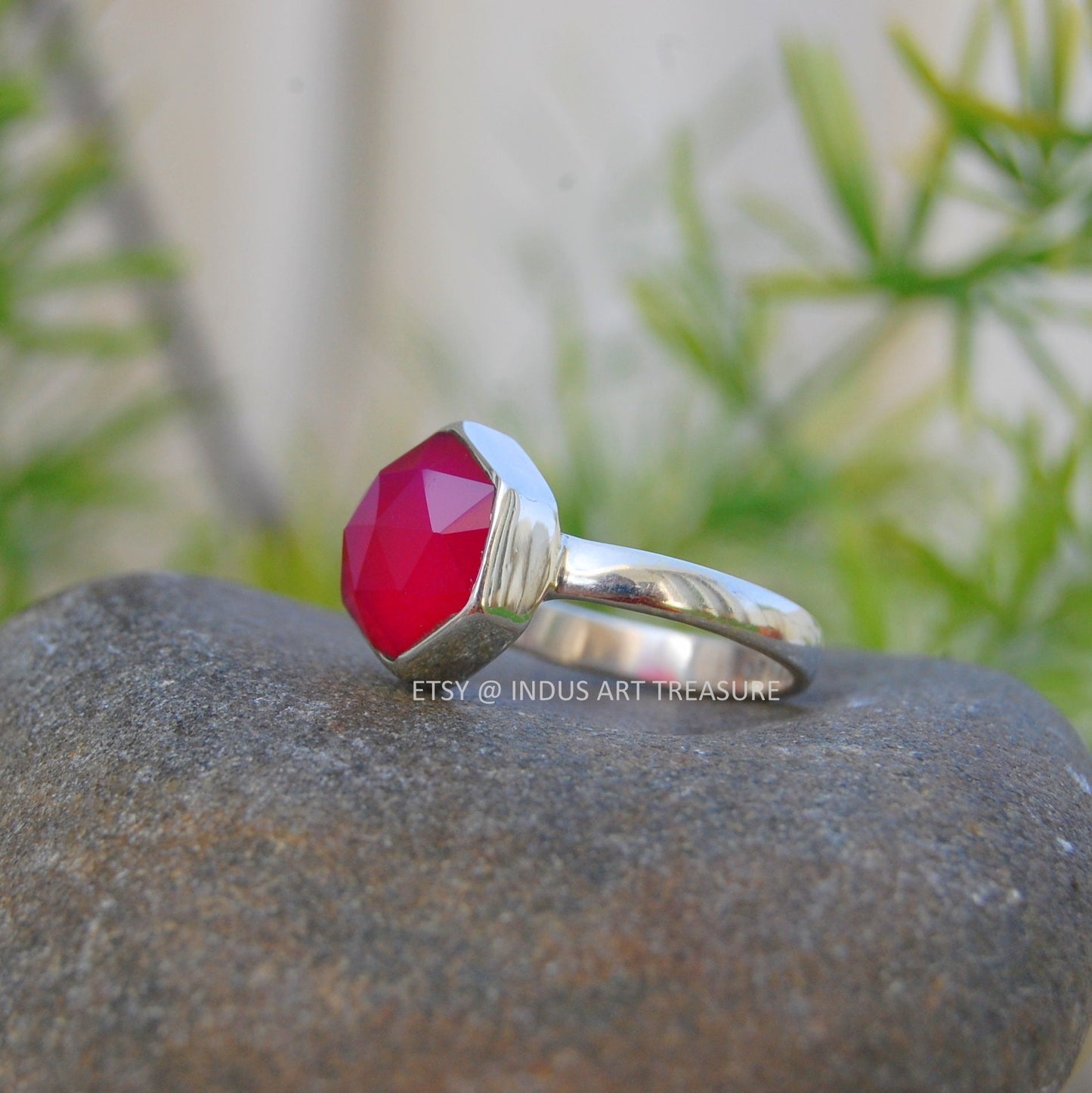 Palm Ruby Ring