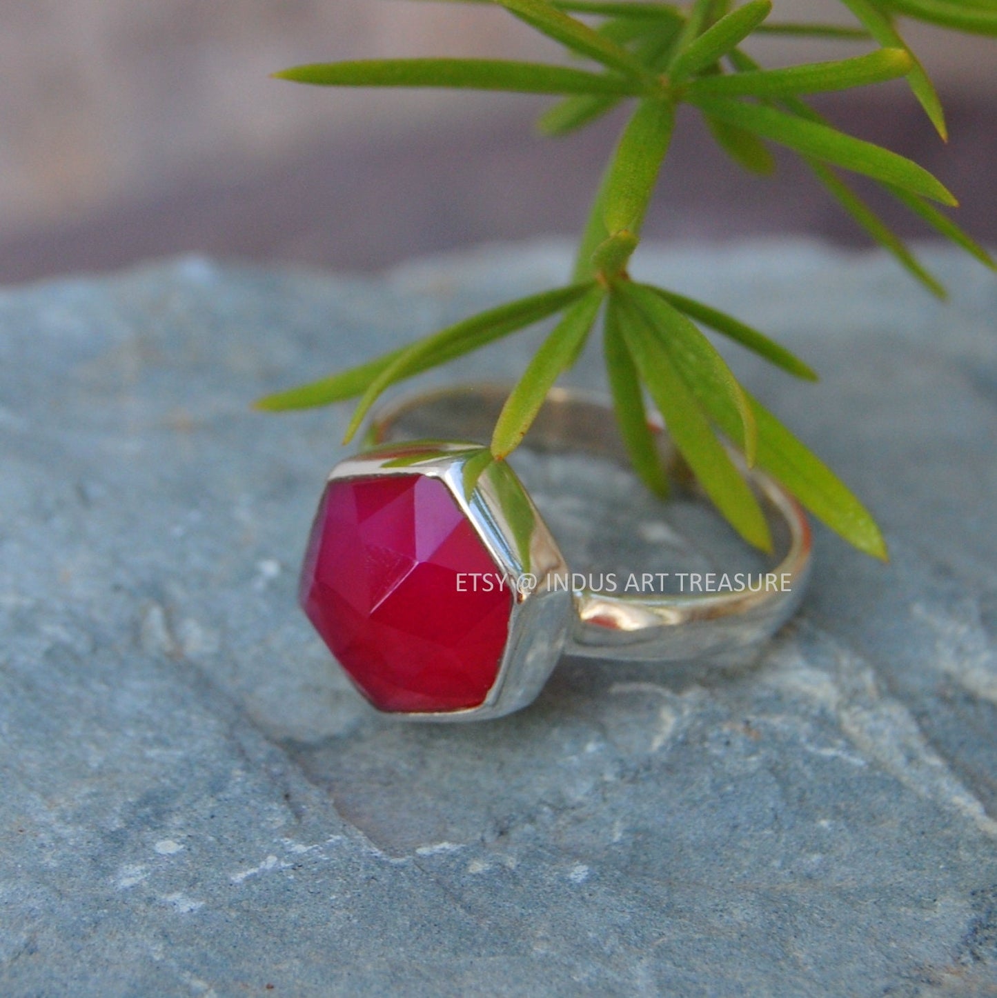 Palm Ruby Ring