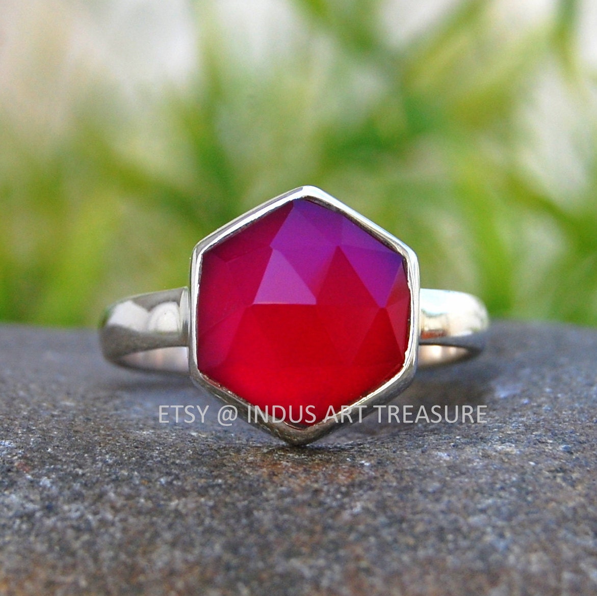 Palm Ruby Ring